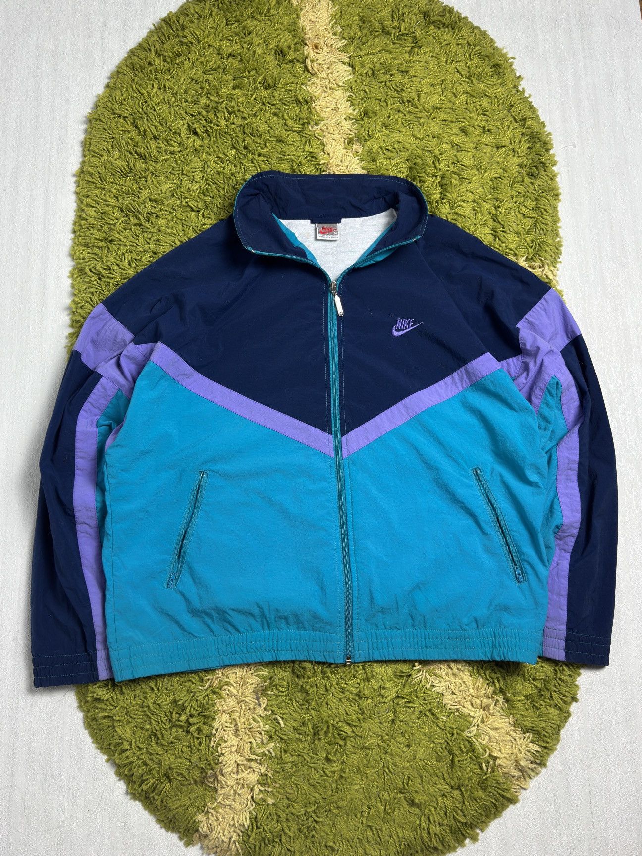 Nike × Vintage Nike vintage track jacket 1990 Size US XL / EU 56 / 4 - 1 Thumbnail