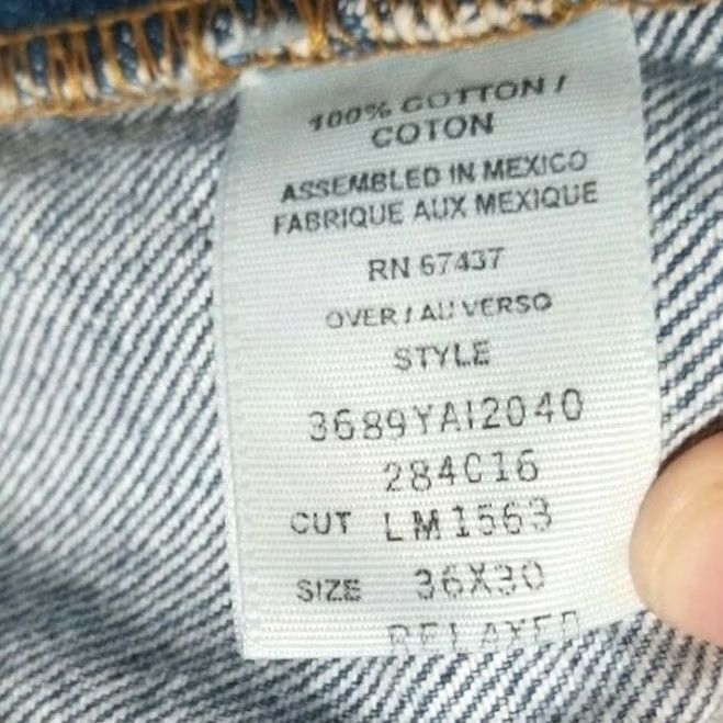 Ralph Lauren VTG Polo Jeans Co Mens Jeans 36 Blue Ralph Lauren Denim Medium Wash Size US M / EU 48-50 / 2 - 6 Thumbnail