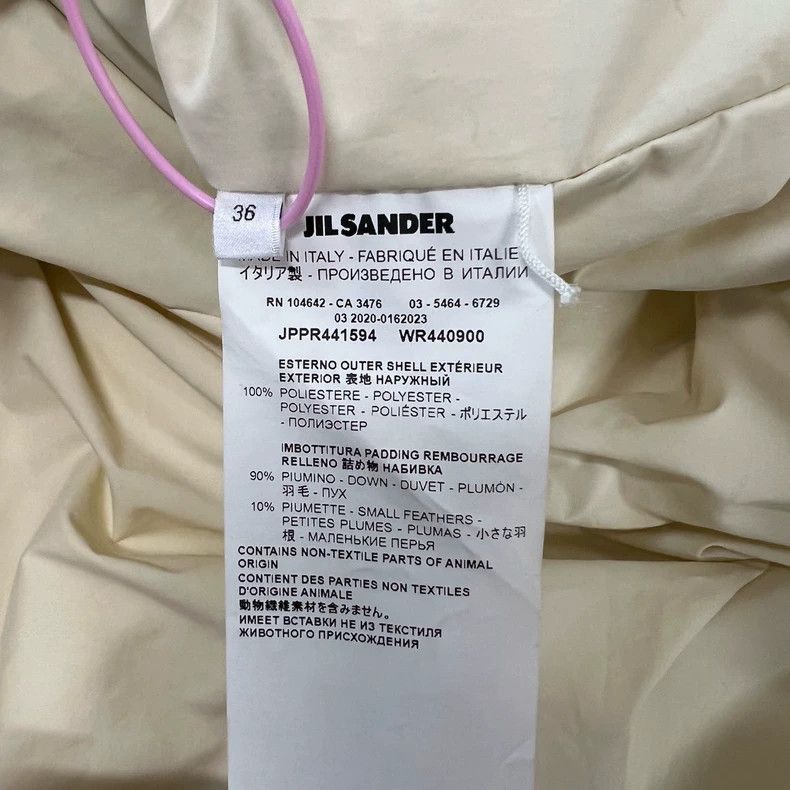 Jil Sander Jil Sander goose-yellow long checkered down jacket Size XXS / US 00 / IT 34 - 7 Thumbnail