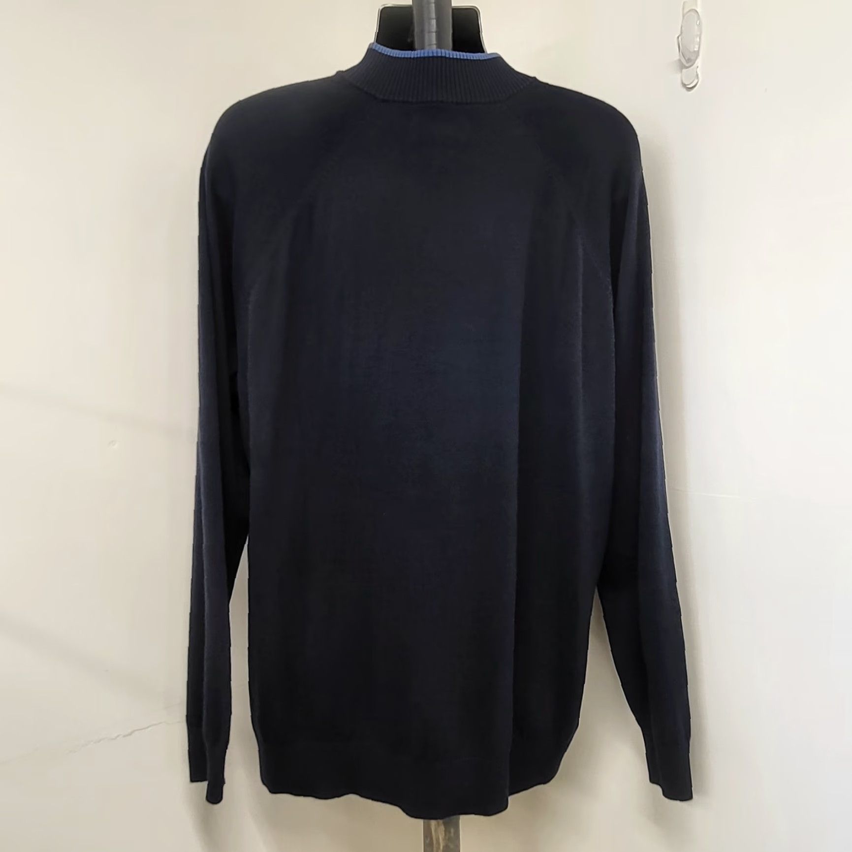 Vintage Duluth Trading Company Sweater Men XL Blue 1/4 Zip Pullover Cotton Blend Knit Classic Casual Workwear Mens Pullover 1/4 Zip Zip Mock Neck Size US L / EU 52-54 / 3 - 5 Thumbnail