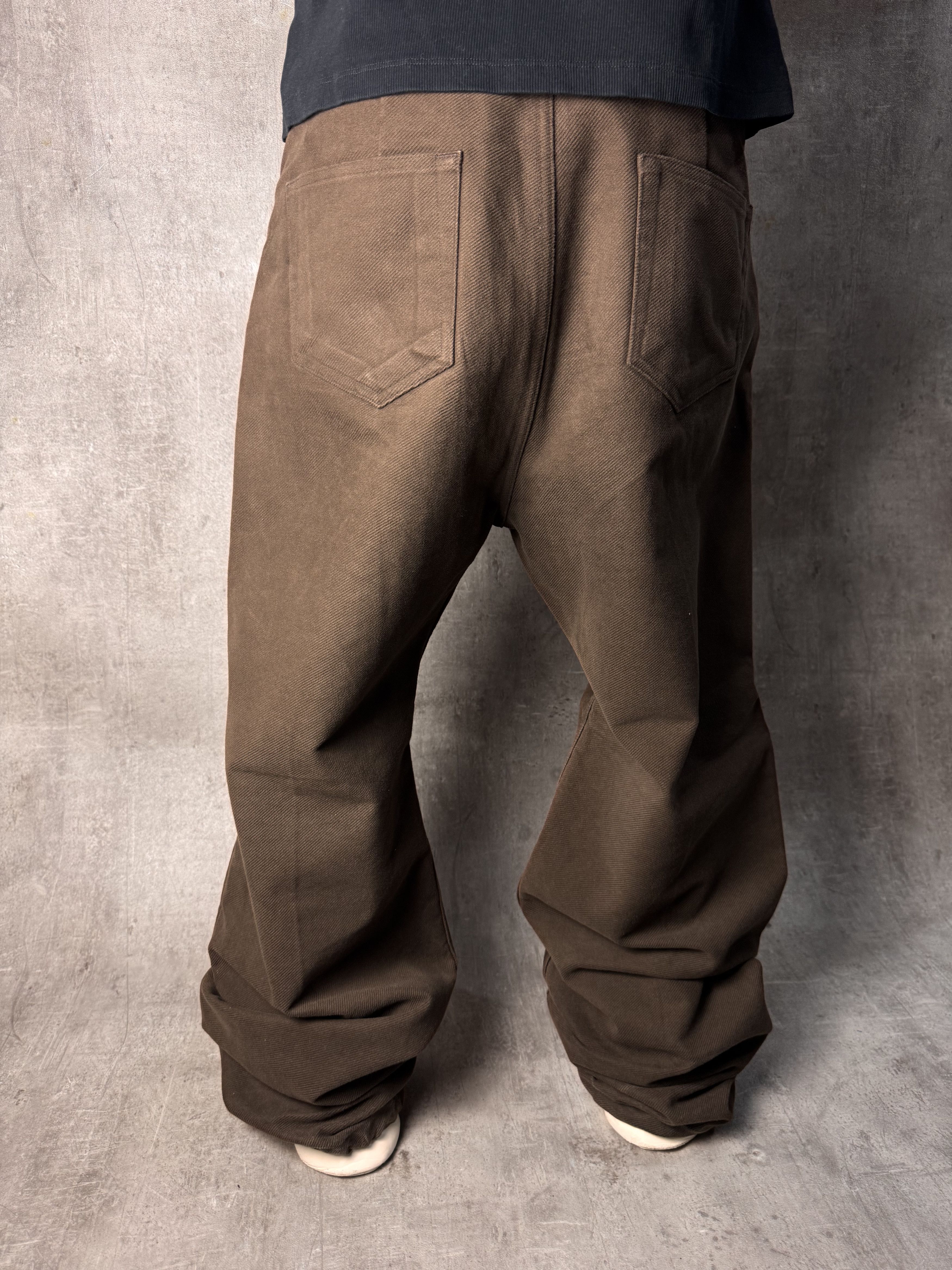 Rick Owens RICK OWENS FW23 Luxor Geth Jeans in Brown Denim Size 34 Size US 34 / EU 50 - 5 Thumbnail
