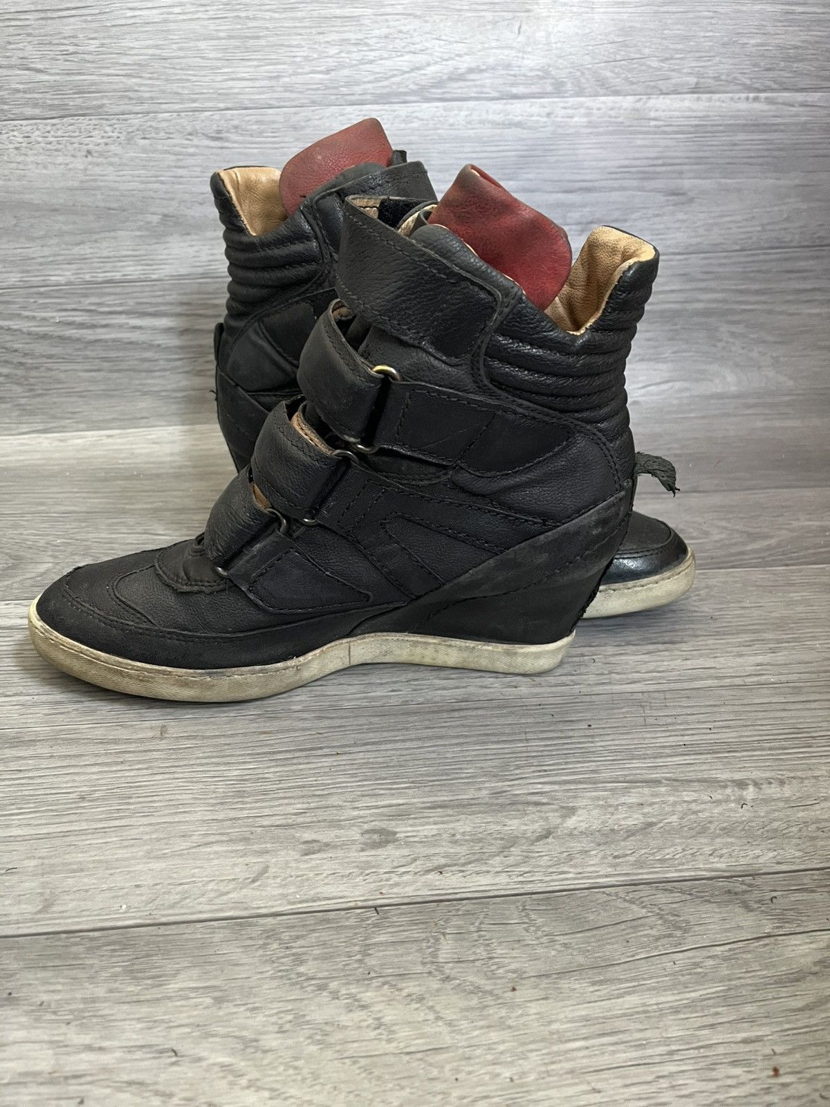 A.S.98 A.S.98 black strappy grunge wedge boots , isabel marant Y2k Size US 8 / IT 38 - 8 Thumbnail