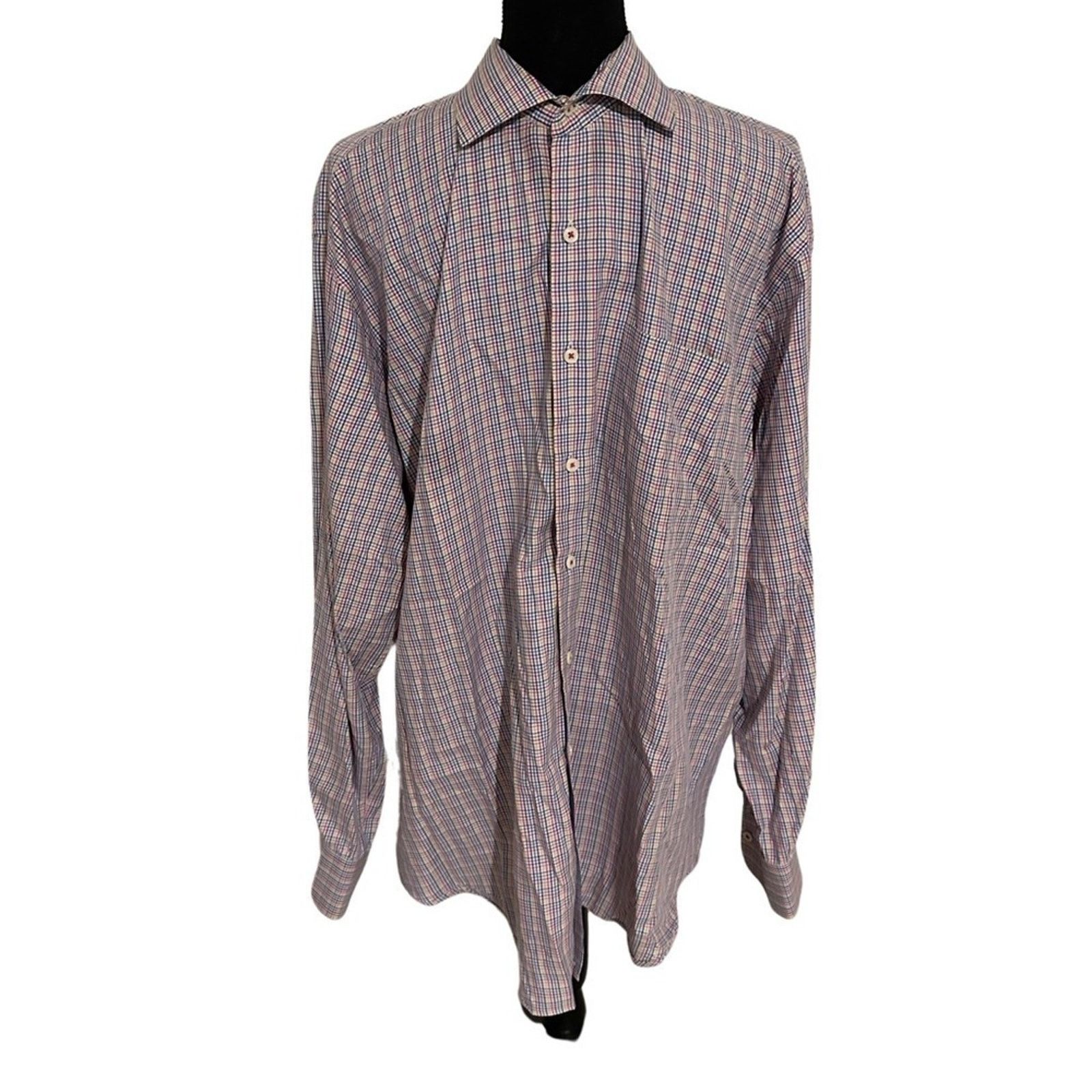 Peter Millar Peter Millar Plaid Multicolor Longsleeve ButtonUp Shirt Size US XL / EU 56 / 4 - 1 Thumbnail