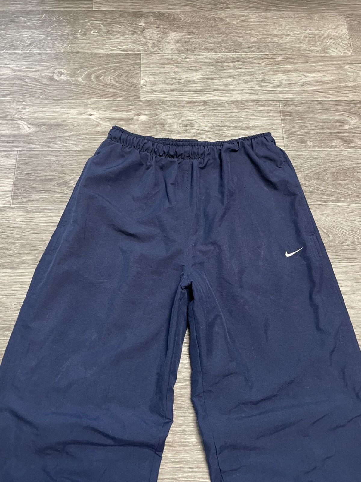 Nike Vintage Nike Navy Blue Parachute Pants Drill Y2K Size US 32 / EU 48 - 2 Thumbnail