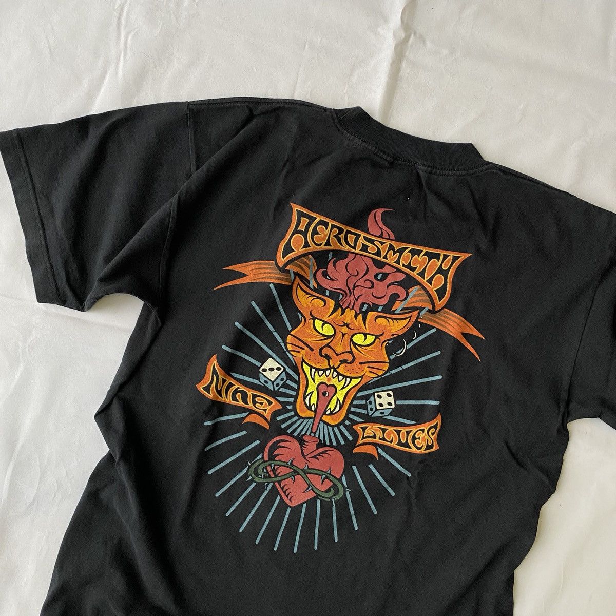 Band Tees × Vintage Vintage 1997 Aerosmith Nine Lives Tour T-Shirt Size US L / EU 52-54 / 3 - 9 Thumbnail