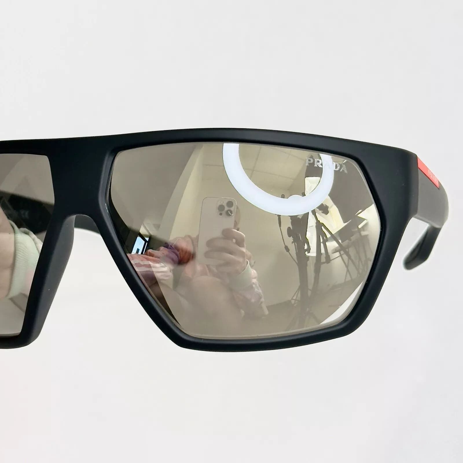 Prada PRADA LINEA ROSSA ACTIVE 08U Black Sport Sunglasses PS08US Size ONE SIZE - 10 Thumbnail