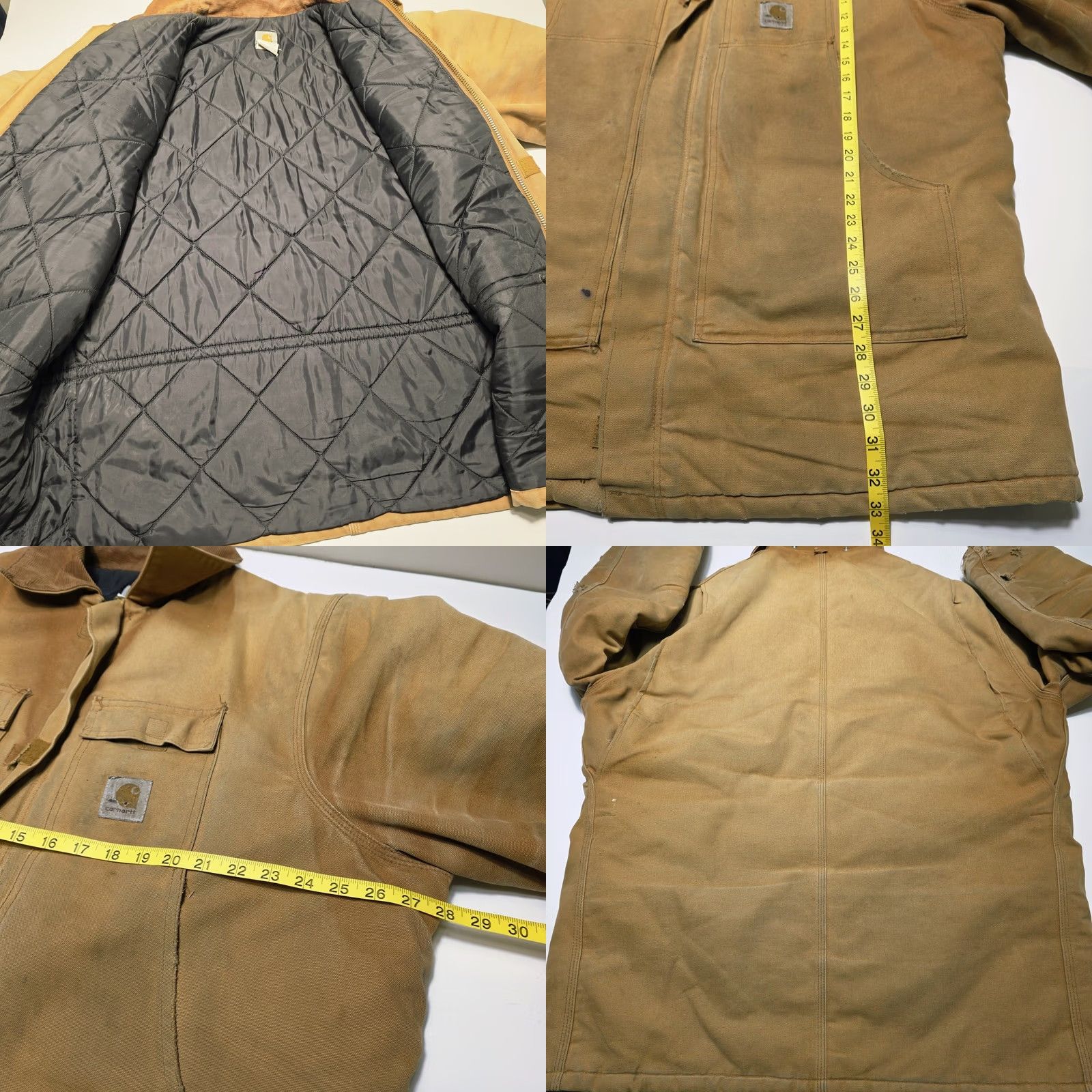 Carhartt VINTAGE Carhartt Mens Quilted Lined Canvas Jacket 2XL C03-BRN USA Made Jacket Coat Mens Black? Brown? Size US XXL / EU 58 / 5 - 8 Thumbnail