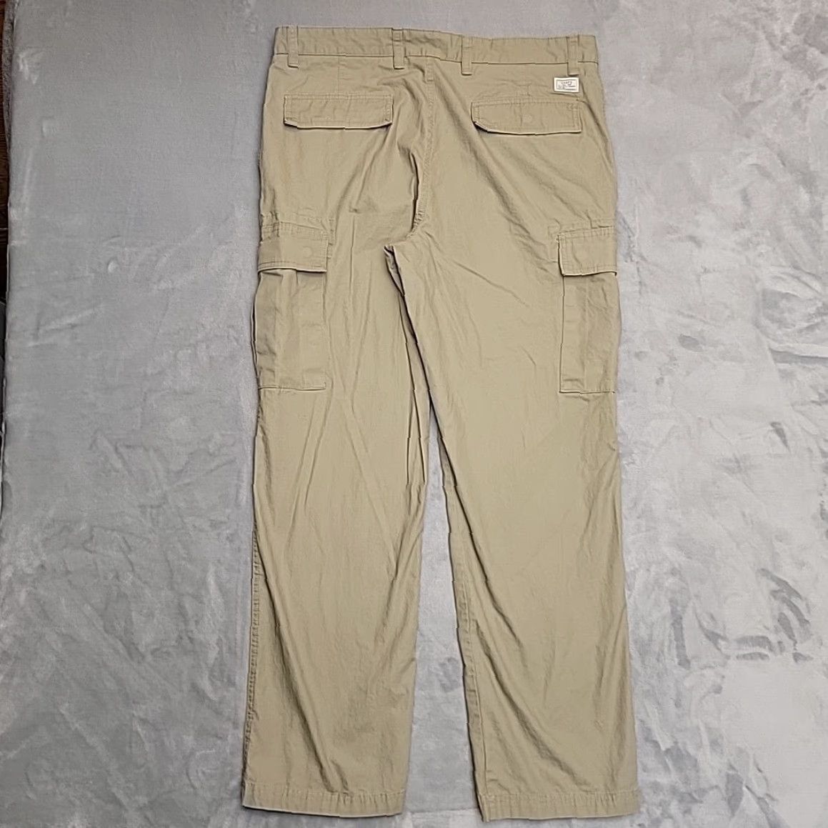 Ralph Lauren VINTAGE Chaps Pants Mens 36x32 Khaki Beige 100% Cotton Cargo Pocket Retro Classic Size US 36 / EU 52 - 5 Thumbnail