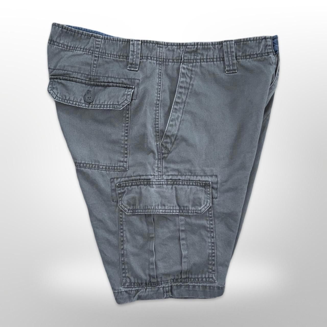 U.S. Polo Assn. × Vintage Vintage Grey Retro Baggy Cargo Shorts Size US 36 / EU 52 - 3 Thumbnail
