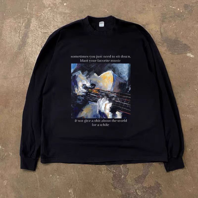 Japanese Brand × Vintage Hip Hop Street Oil Painting Print L Long Sleeve T-Shirt Size US L / EU 52-54 / 3 - 3 Thumbnail
