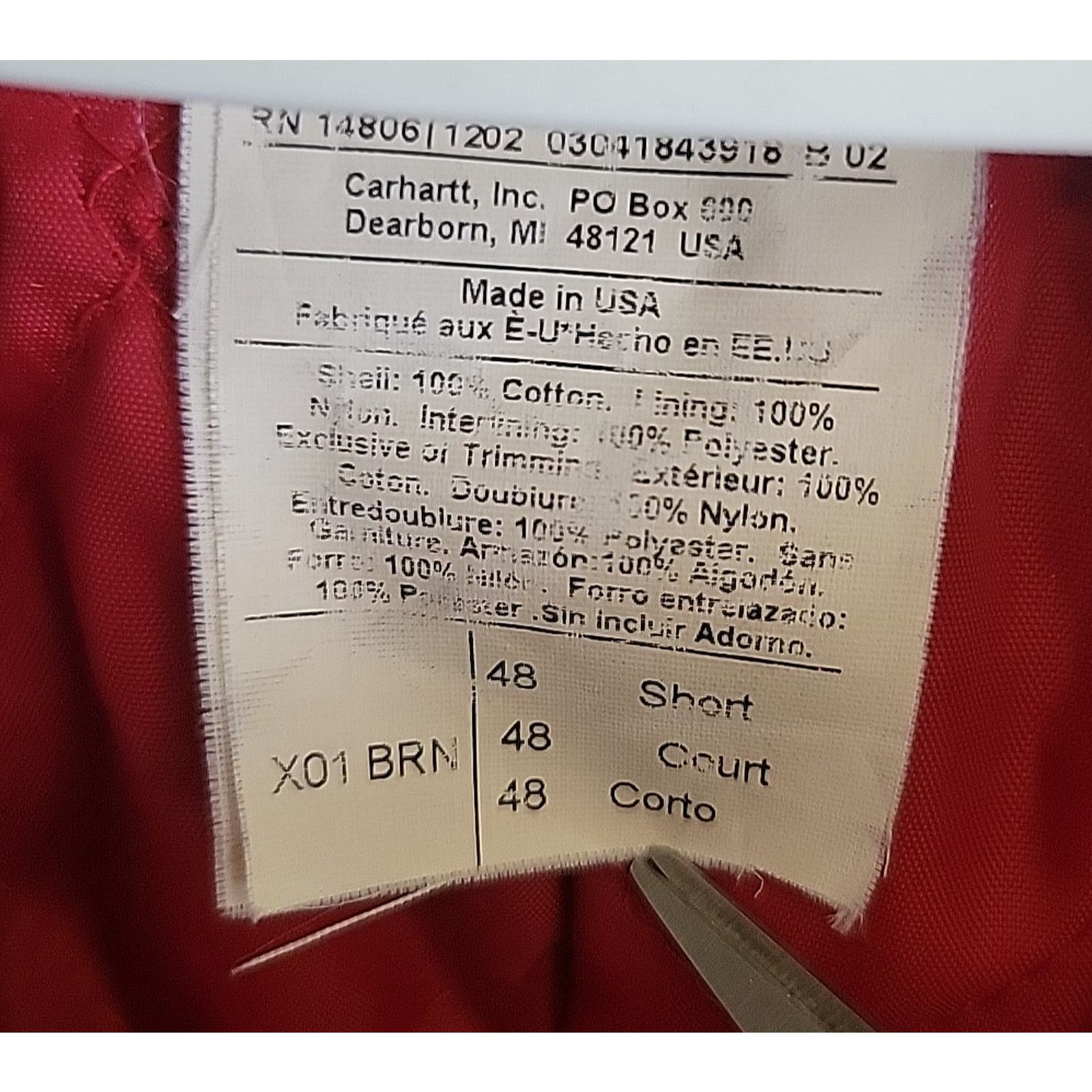 Carhartt Carhartt Insulated Quilted Men Coverall USA - Size 48 Short Size US 32 / EU 48 - 9 Thumbnail