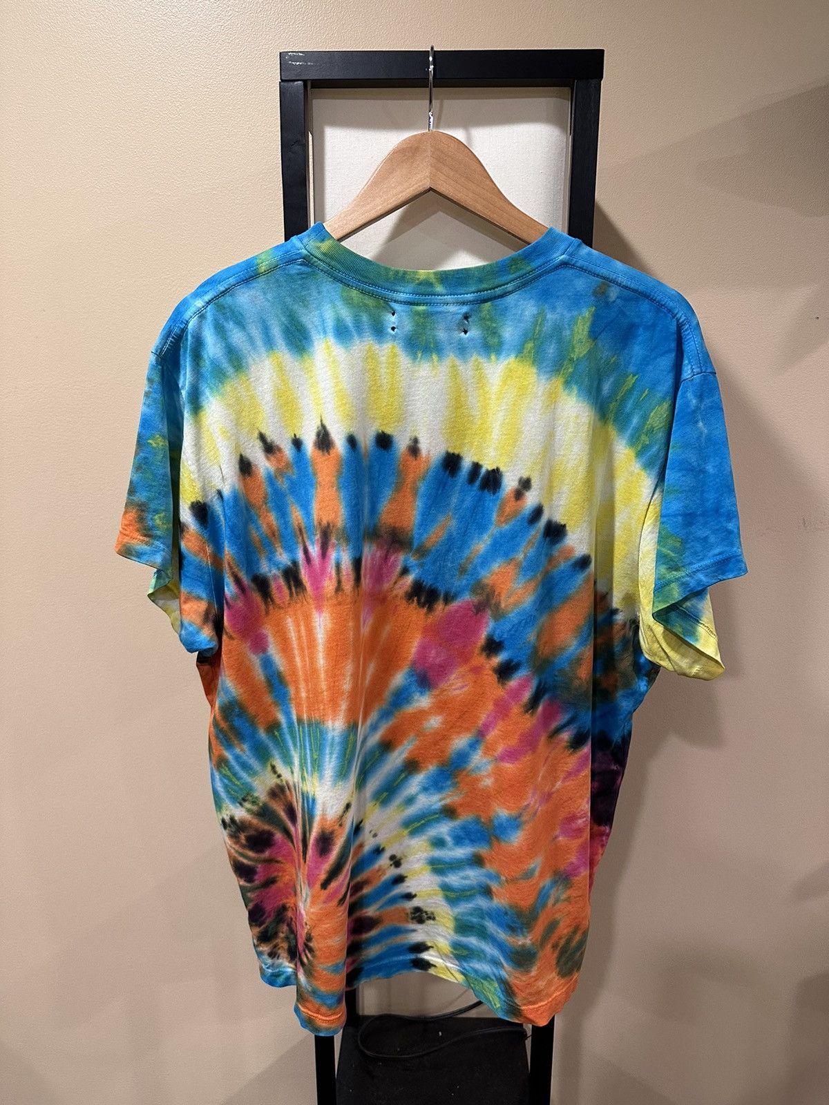 Amiri Amiri Tie-Dye Logo Multicolor Short Sleeve T-Shirt Size US M / EU 48-50 / 2 - 2 Thumbnail