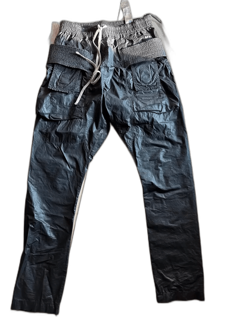 Rick Owens Drkshdw rick owens drkshdw waxed double ring pants Size US 34 / EU 50 - 1 Thumbnail