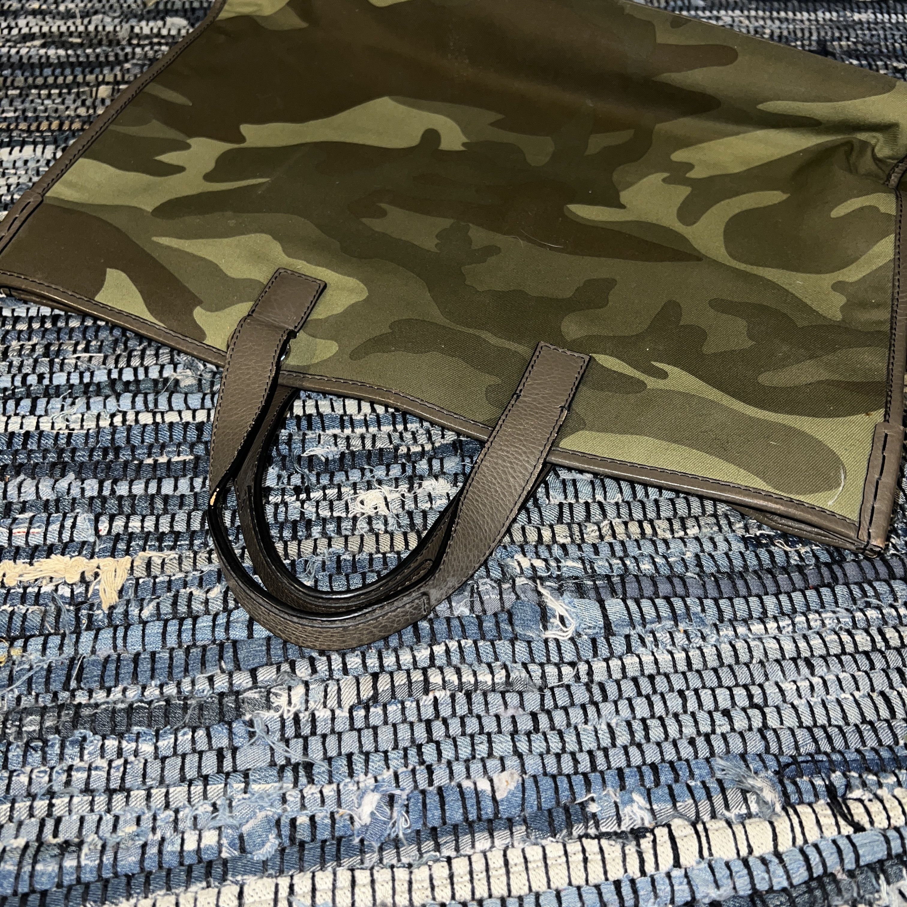 Other CONTAINER CAMOUFLAGE TWILL BRIEFCASE WITH LEATHER TRIM Size ONE SIZE - 8 Thumbnail