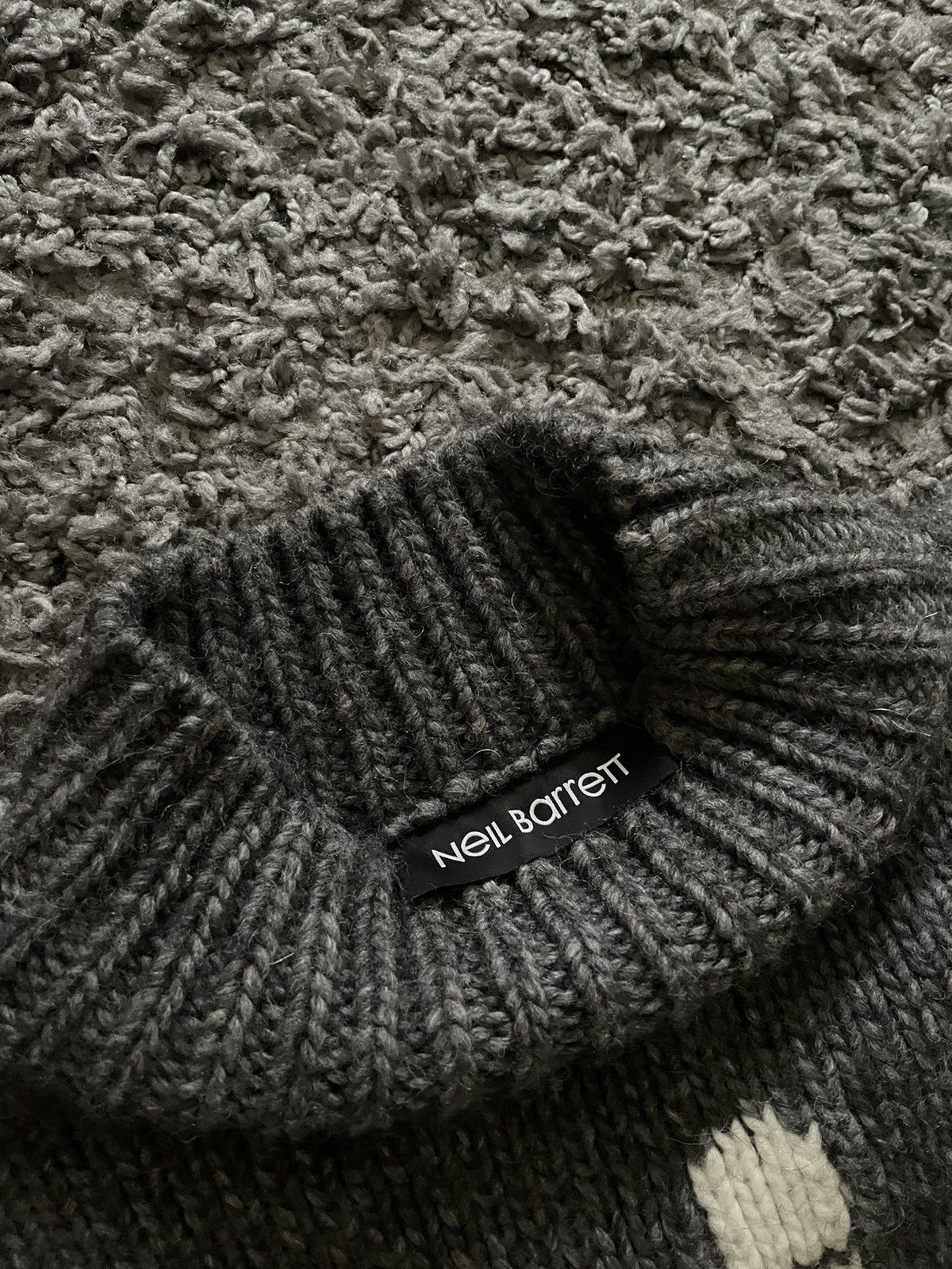 Neil Barrett Rare Neil Barrett Thunderbolt Rock Logo Wool Knit Sweater Size US M / EU 48-50 / 2 - 6 Thumbnail