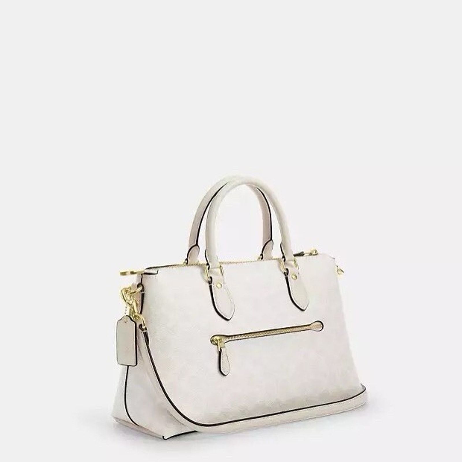 Coach NWT Coach Georgia Satchel Bag CW422 Gold/White /Chalk Size ONE SIZE - 9 Thumbnail