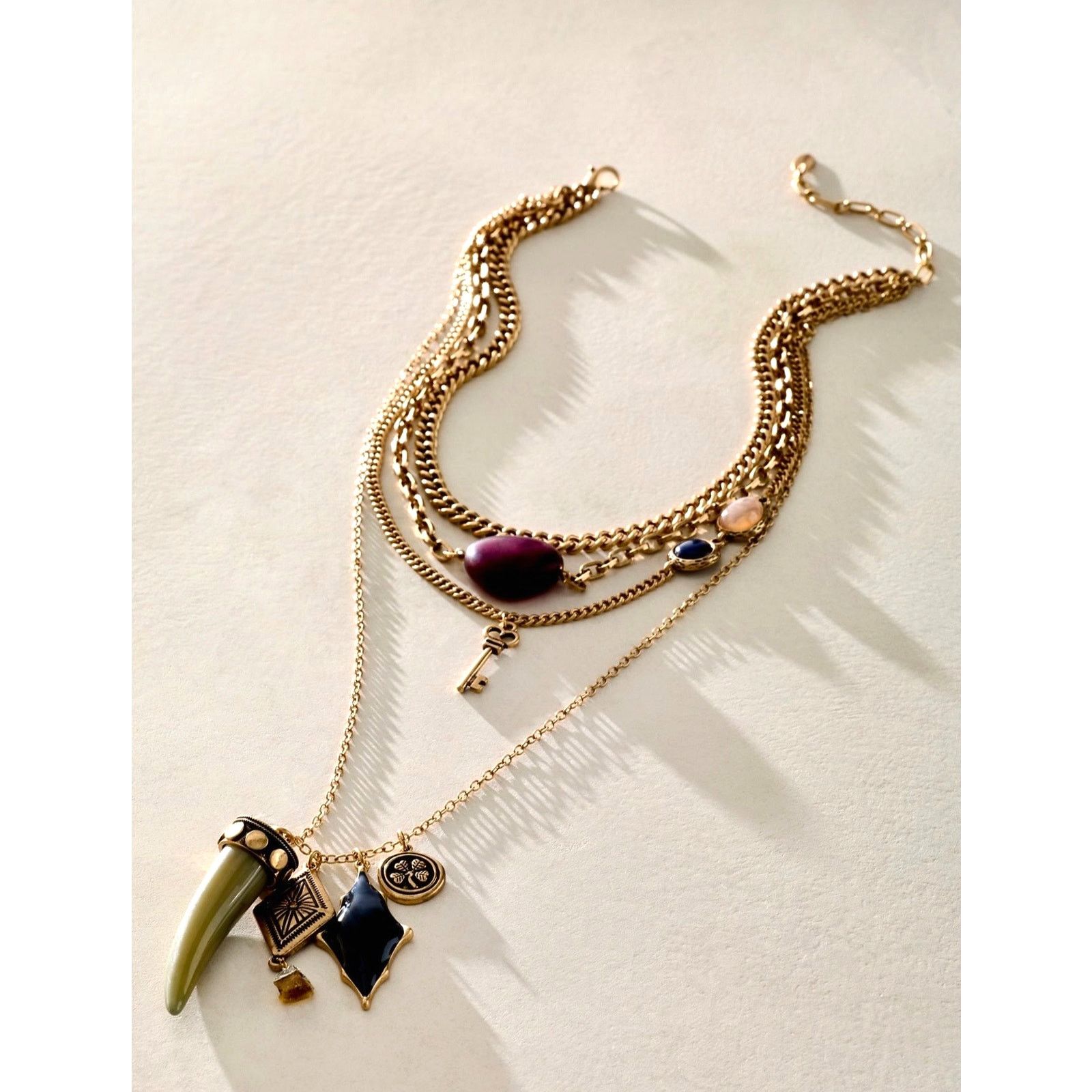 Free People Free People Zella Layer Necklace Gold One Size Size ONE SIZE - 2 Thumbnail