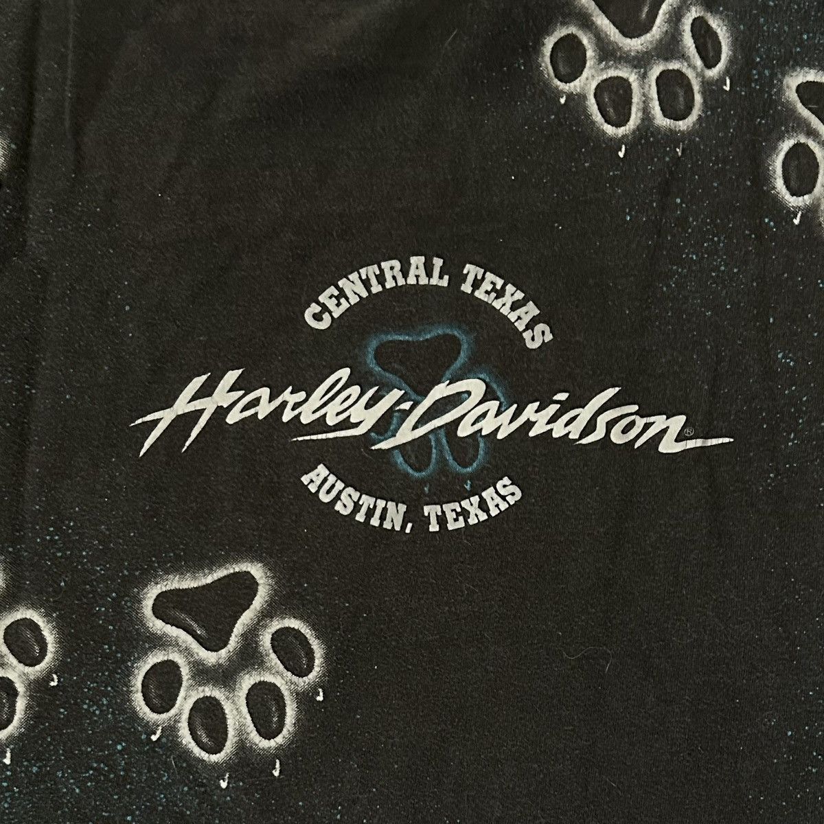 Harley Davidson × Vintage Vintage Harley Davidson Black T-Shirt Size US L / EU 52-54 / 3 - 5 Thumbnail