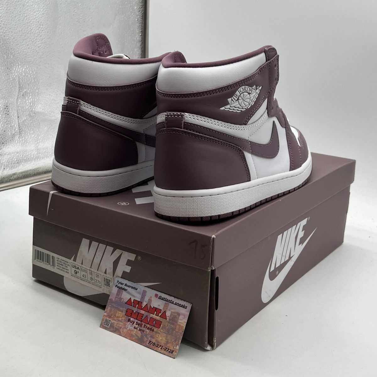 Nike Air Jordan 1 high mauve Size US 9.5 / EU 42-43 - 5 Thumbnail
