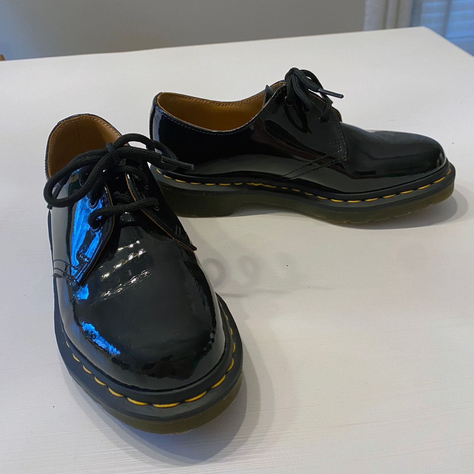 Dr. Martens Dr. Martens Black Leather Shoes Style 1461 US Sz 5 EU Sz 36 Size US 5 / IT 35 - 3 Thumbnail