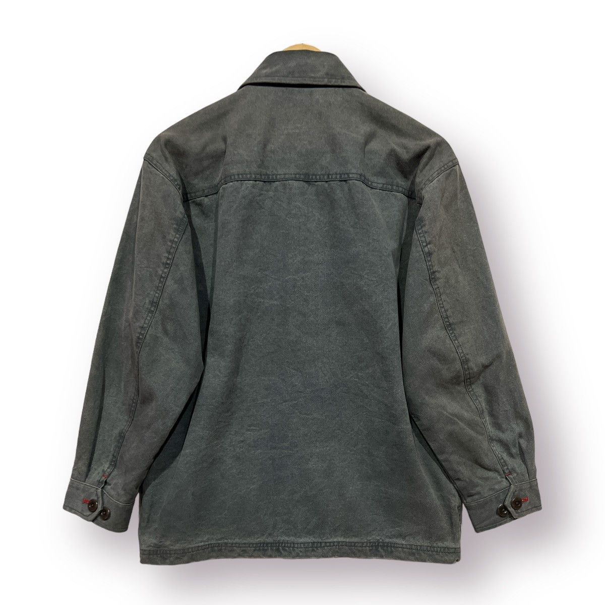 Japanese Brand 🔥 Reason Distressed Amekeji Fashion Duck Canvas Chore Jac Size US S / EU 44-46 / 1 - 8 Thumbnail