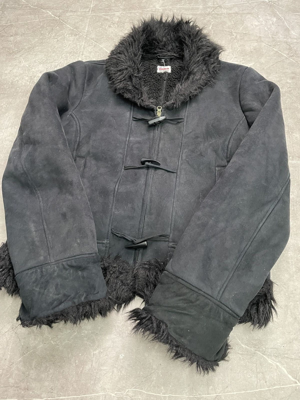 Tornado Mart Tornado Mart fur fuzzy gothic suede bomber jacket Size US M / EU 48-50 / 2 - 7 Thumbnail