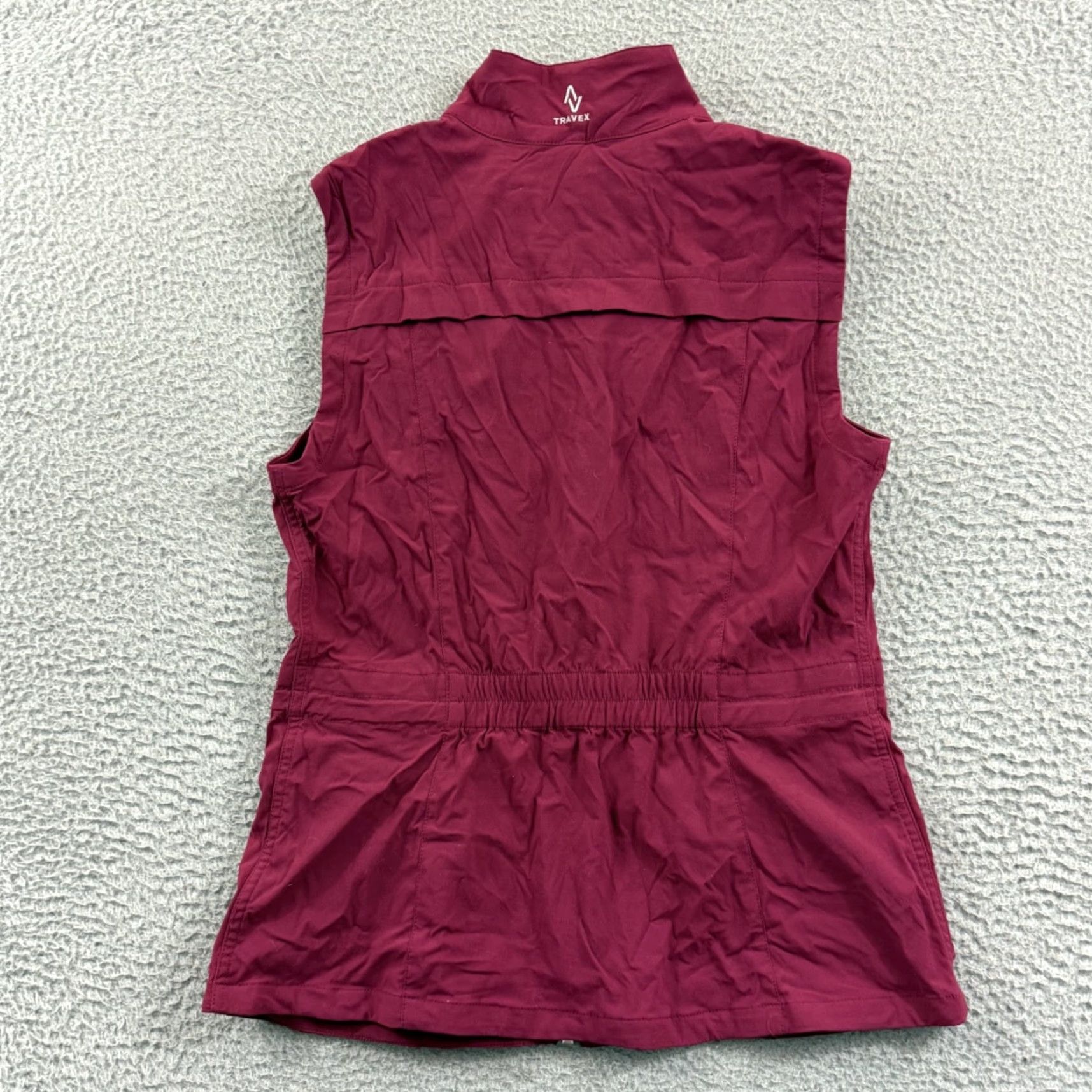Eddie Bauer VINTAGE? NO — Eddie Bauer Travex Vest Womens Medium Plum Travel Utility Outdoor Zip Pockets Size M / US 6-8 / IT 42-44 - 6 Thumbnail