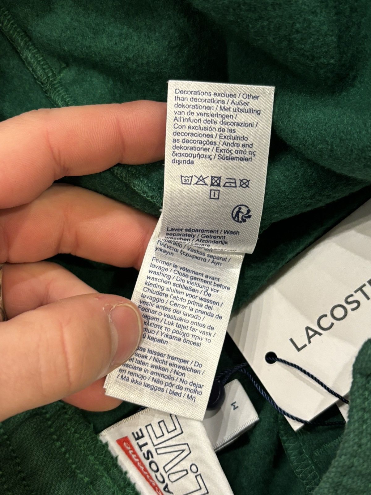 Lacoste × Supreme Supreme Lacoste Green Ankle Zip Pants Size US 32 / EU 48 - 5 Thumbnail