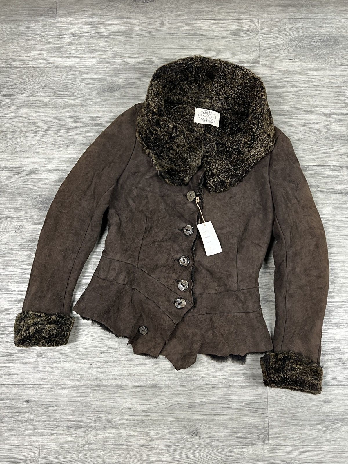 Other Rare Nigel Preston Lambskin Leather Shearling Hooded Jacket Size S / US 4 / IT 40 - 4 Thumbnail