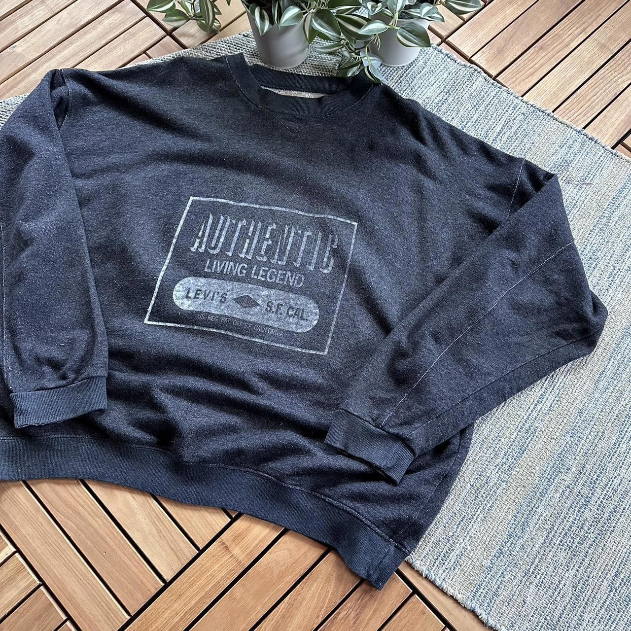 Levi's Vintage 90s Levis Retro Logo Baggy Sweatshirt Size US XL / EU 56 / 4 - 2 Thumbnail