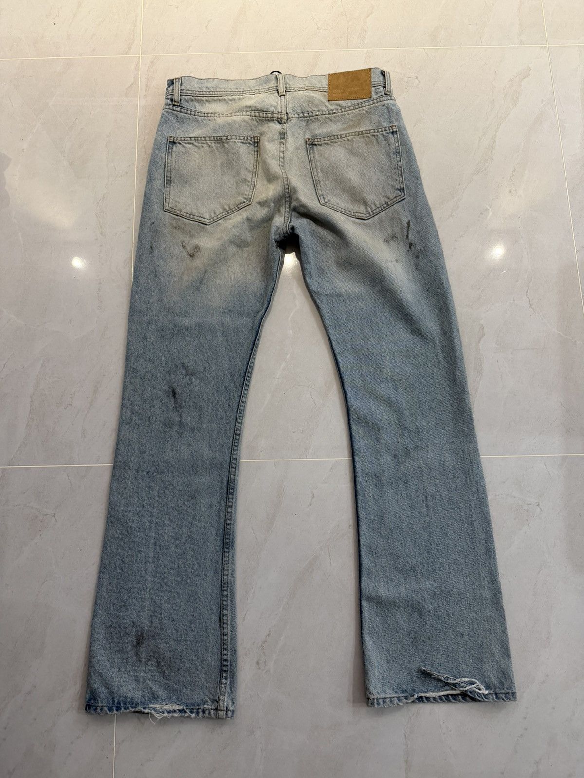 Enfants Riches Deprimes Enfants Riches Deprimes SS25 Dirty Stained Flaired Denim Size US 32 / EU 48 - 3 Thumbnail
