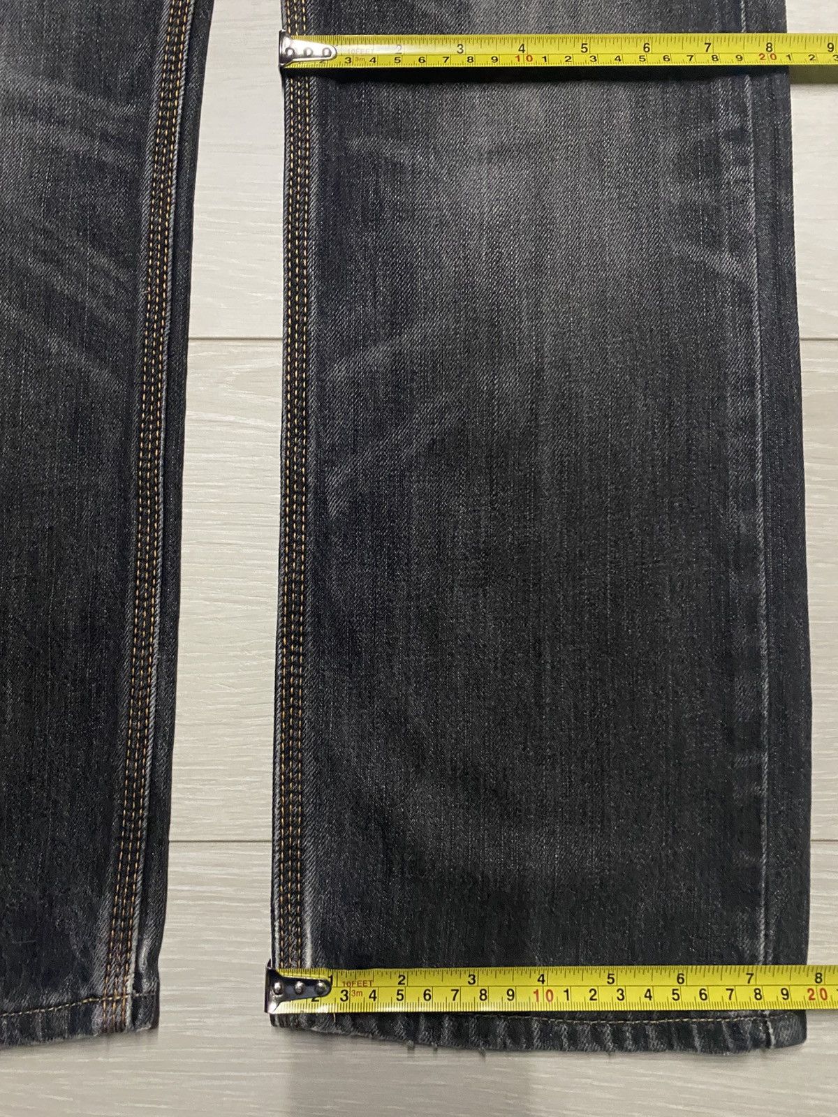 Edwin Japanese Edwin Xv Black Denim Buckle Back Loose Jeans Size US 30 / EU 46 - 17 Thumbnail