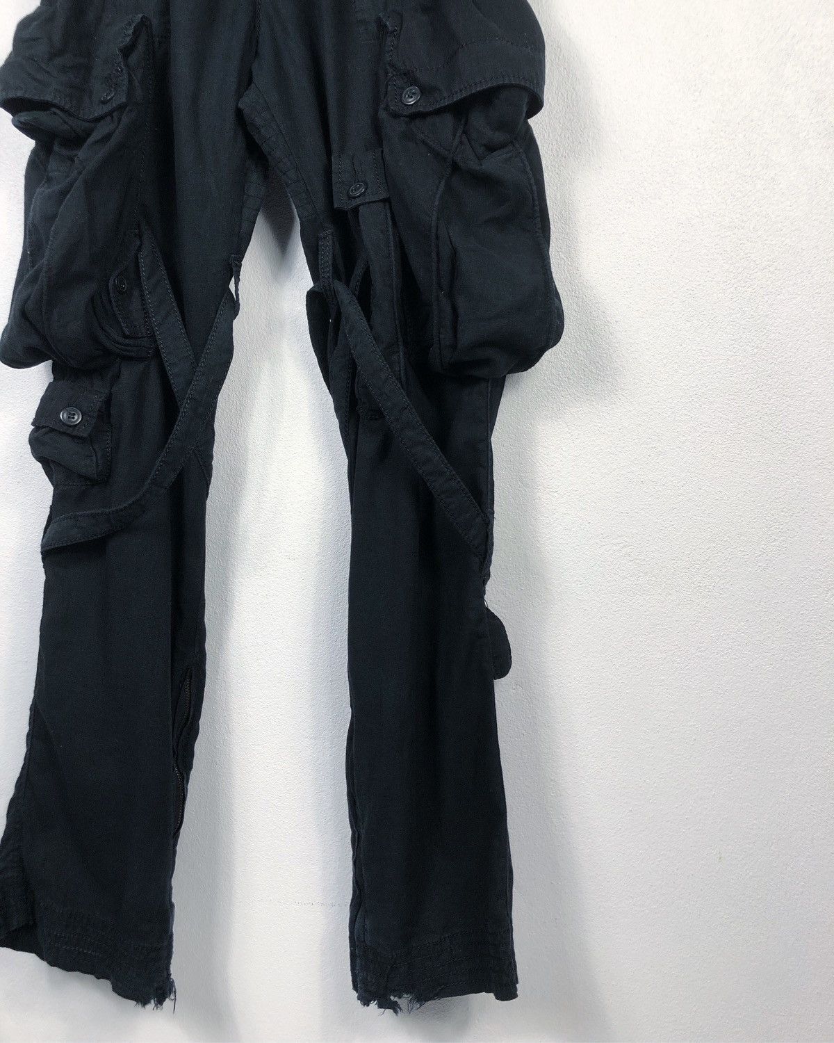 BUFFALO BOBS Rare Buffalo Bobs Noir Punk Bondage Cargo Pants Size US 30 / EU 46 - 8 Thumbnail