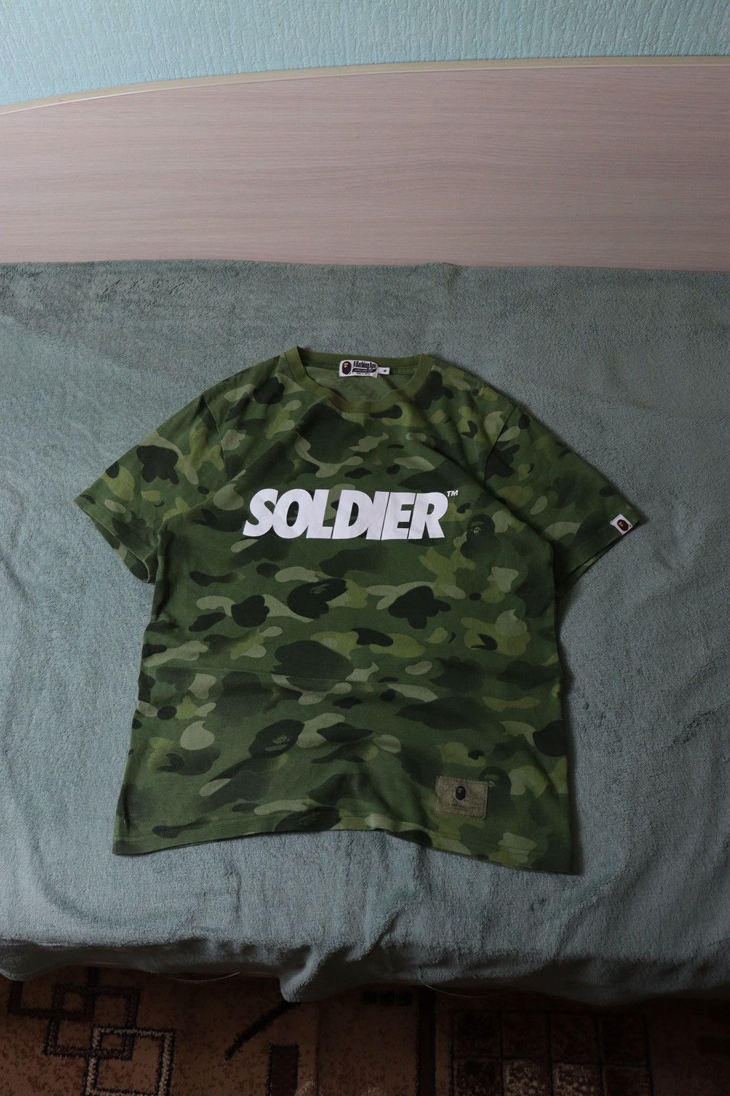 Bape BAPE A Bathing Ape Soldier Tee Camo Green Size M Military Size US M / EU 48-50 / 2 - 3 Thumbnail