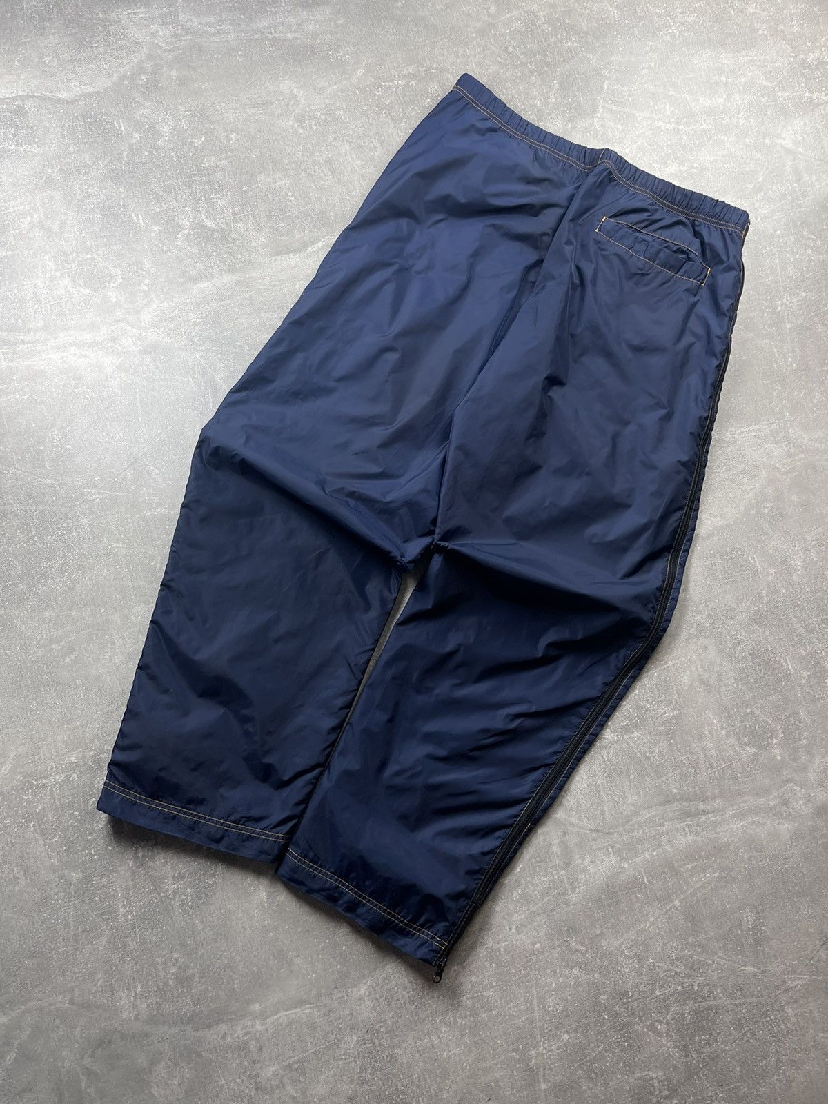 Nike Nike Vintage 2000s Track Pants Navy Blue Full Zip Open Size US 34 / EU 50 - 7 Thumbnail