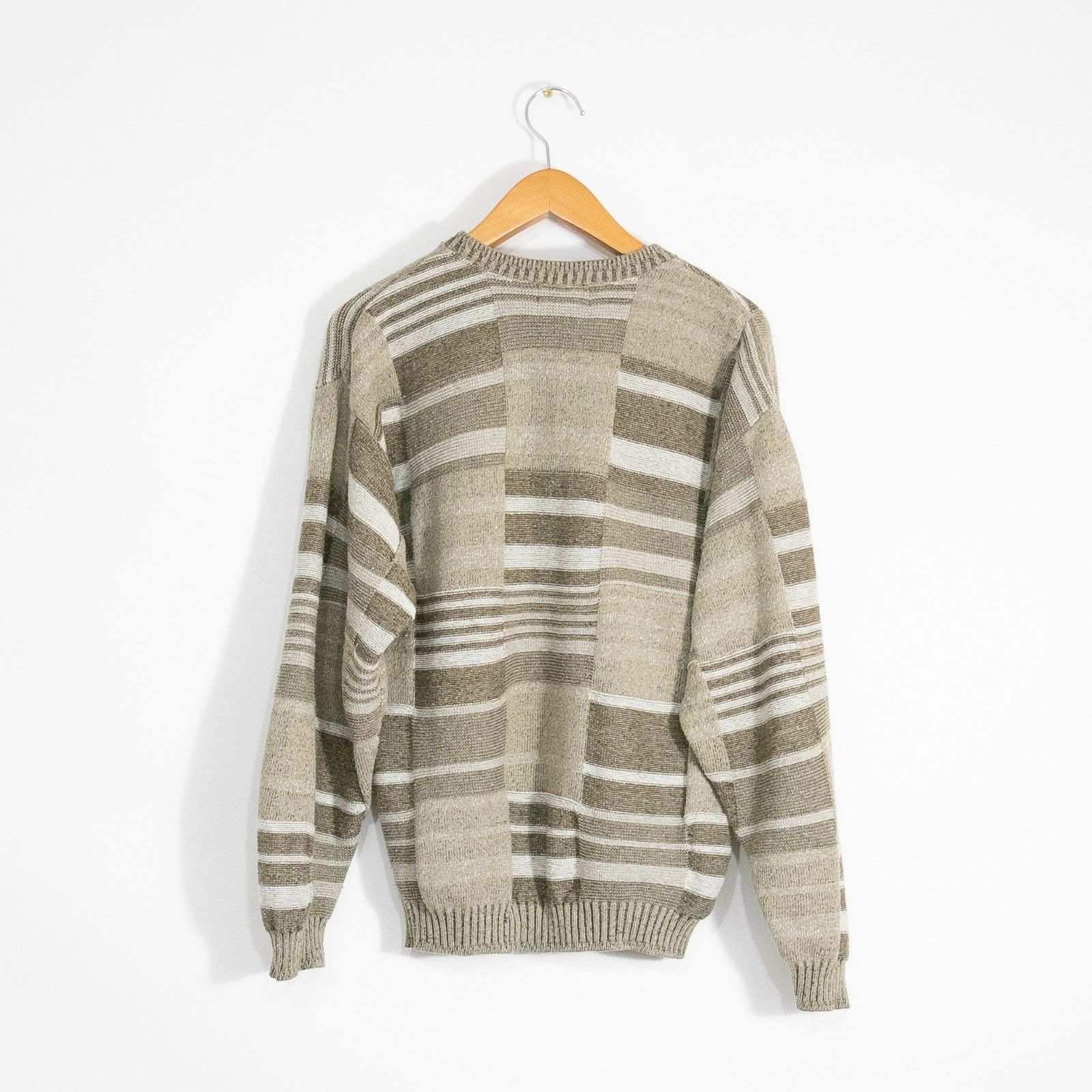 Bill Blass Vintage Bill Blass Geometric Pattern Cotton Sweater Large Size US L / EU 52-54 / 3 - 4 Thumbnail