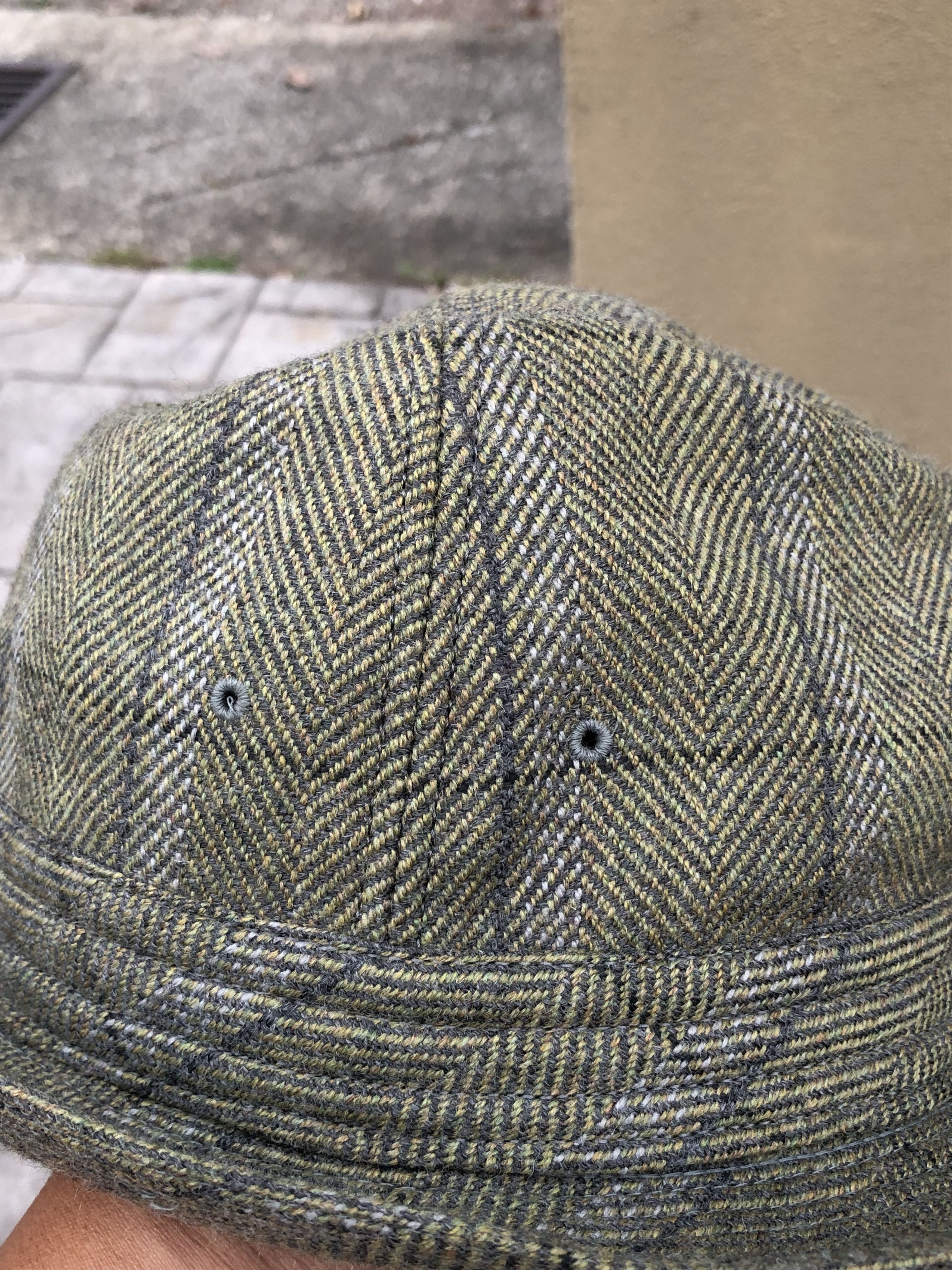 Designer Vintage Knox New York Wool Houndstooth Fedora Hat (Size L) Size ONE SIZE - 5 Thumbnail