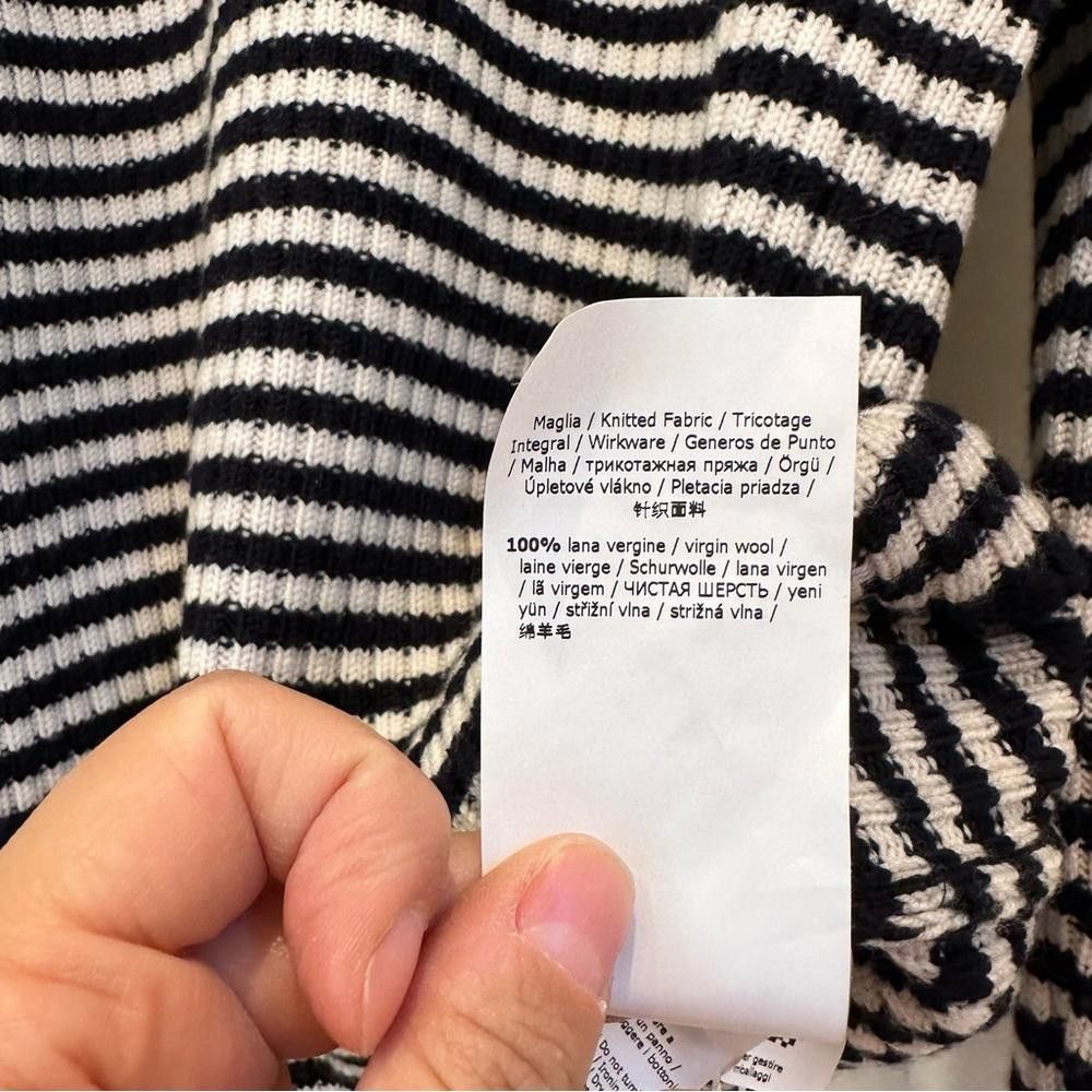 Designer Made In Italy Max Mara Label-cut Stretchy Wool Sweater Size M / US 6-8 / IT 42-44 - 10 Thumbnail