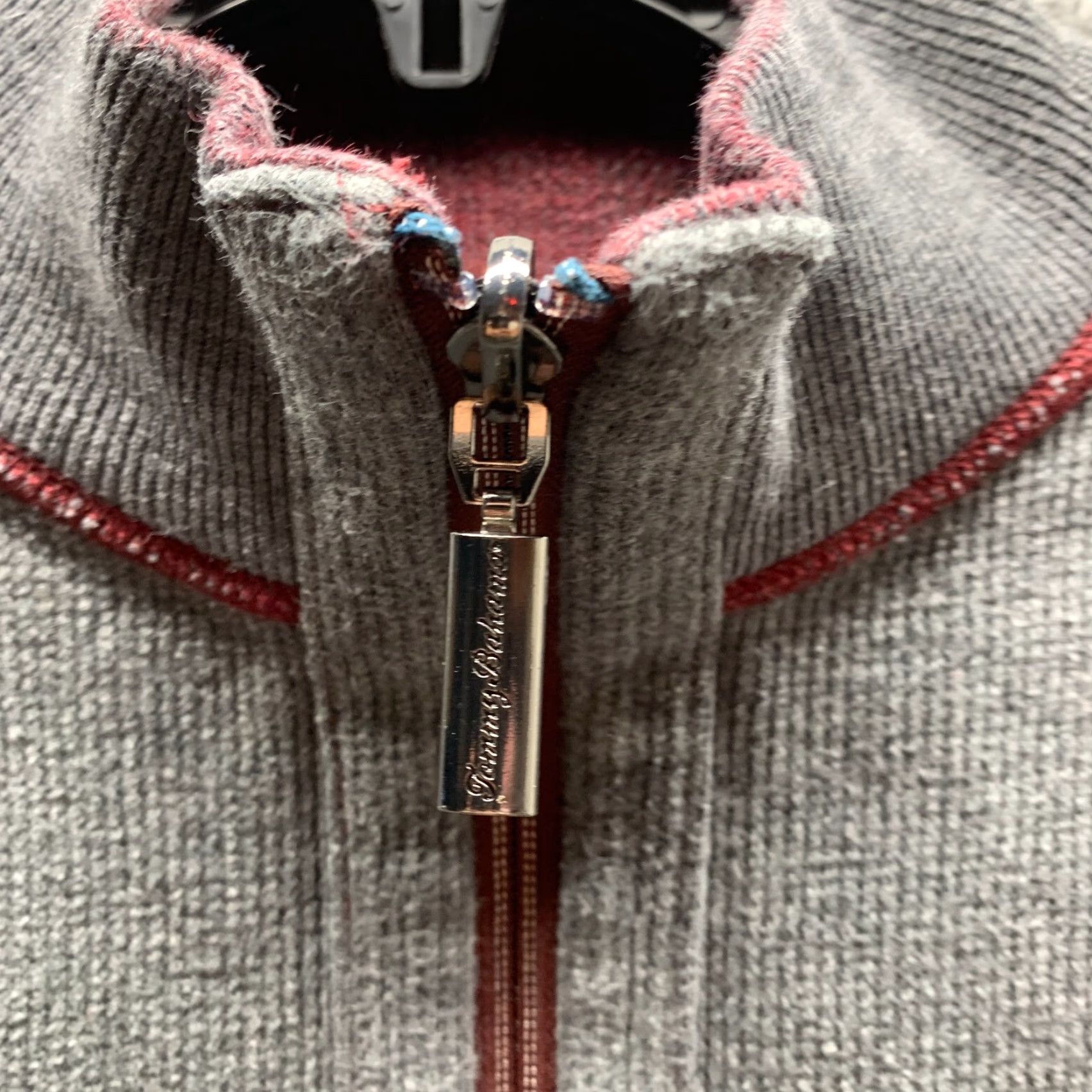 Tommy Bahama VINTAGE Tommy Bahama Sweatshirt Mens Adult Medium Gray Reversible Cotton 1/4 Zip 90s Pullover Knit Mock Neck Zip Shirt Size US M / EU 48-50 / 2 - 6 Thumbnail