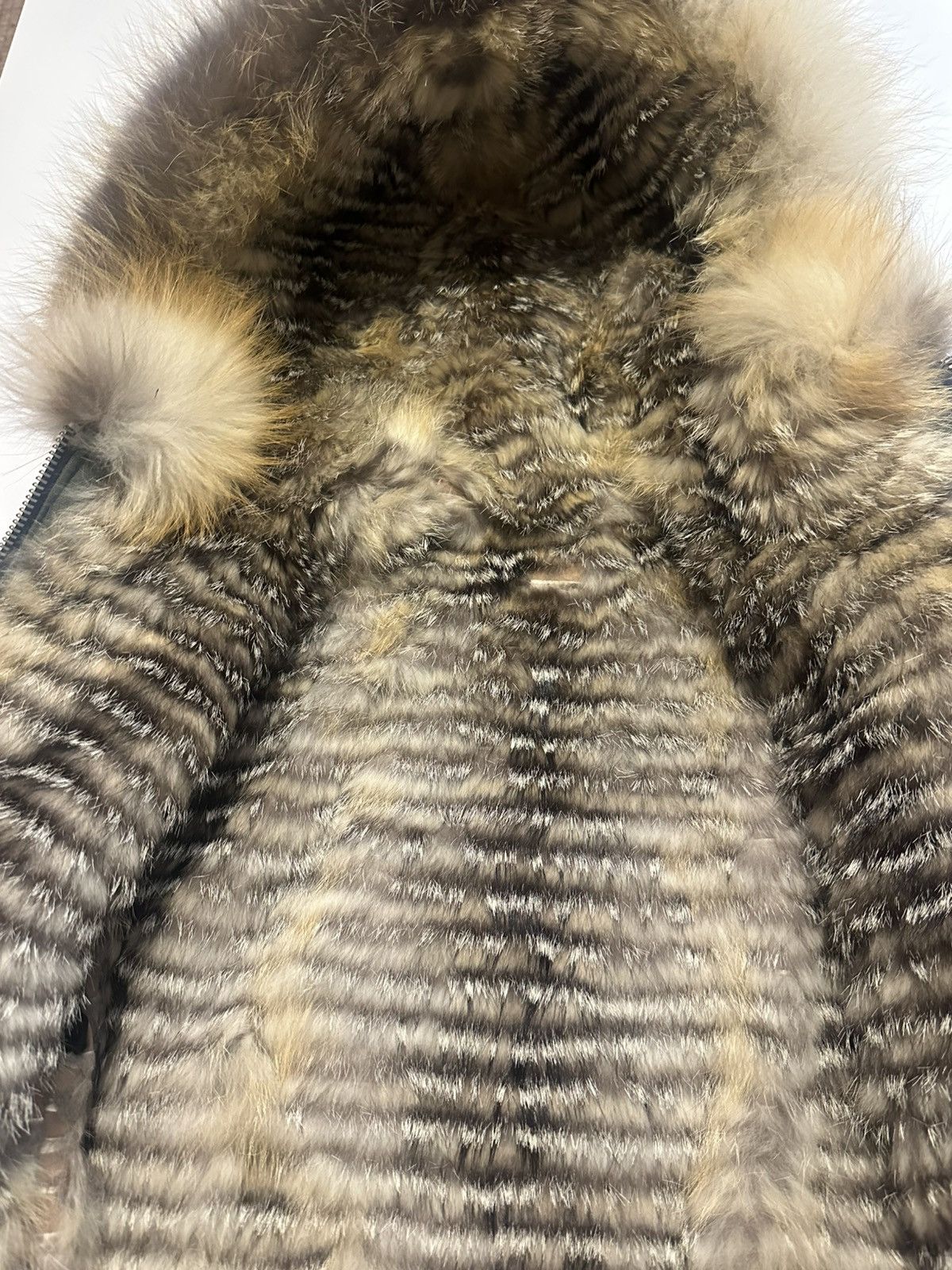 Other Green - khaki Fox Bomber Jacket with Fox Hood Size US M / EU 48-50 / 2 - 7 Thumbnail