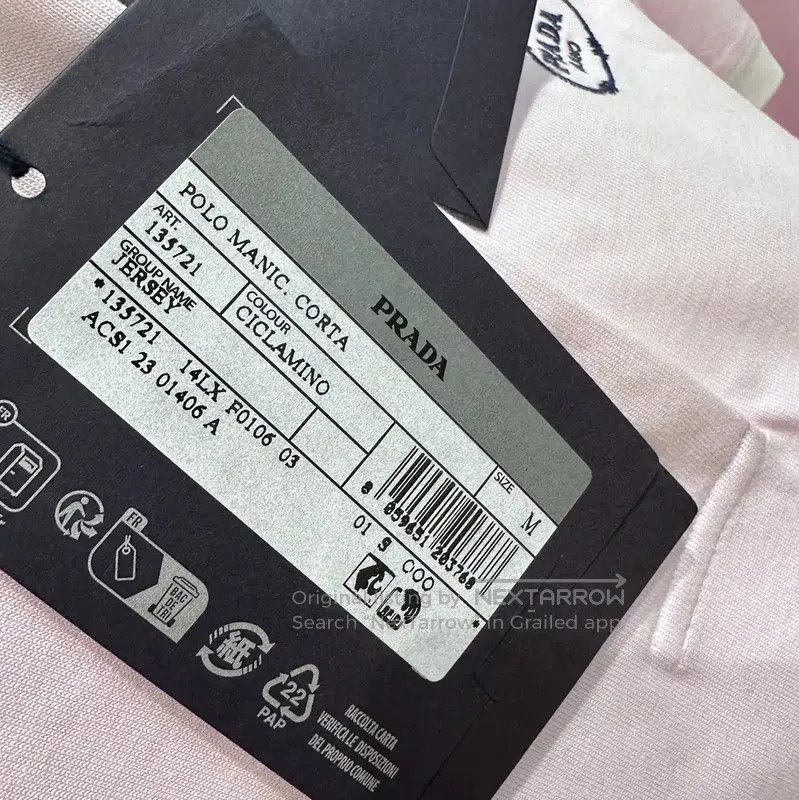 Prada Prada Pink Cotton T-Shirt for Women. Size M / US 6-8 / IT 42-44 - 8 Thumbnail