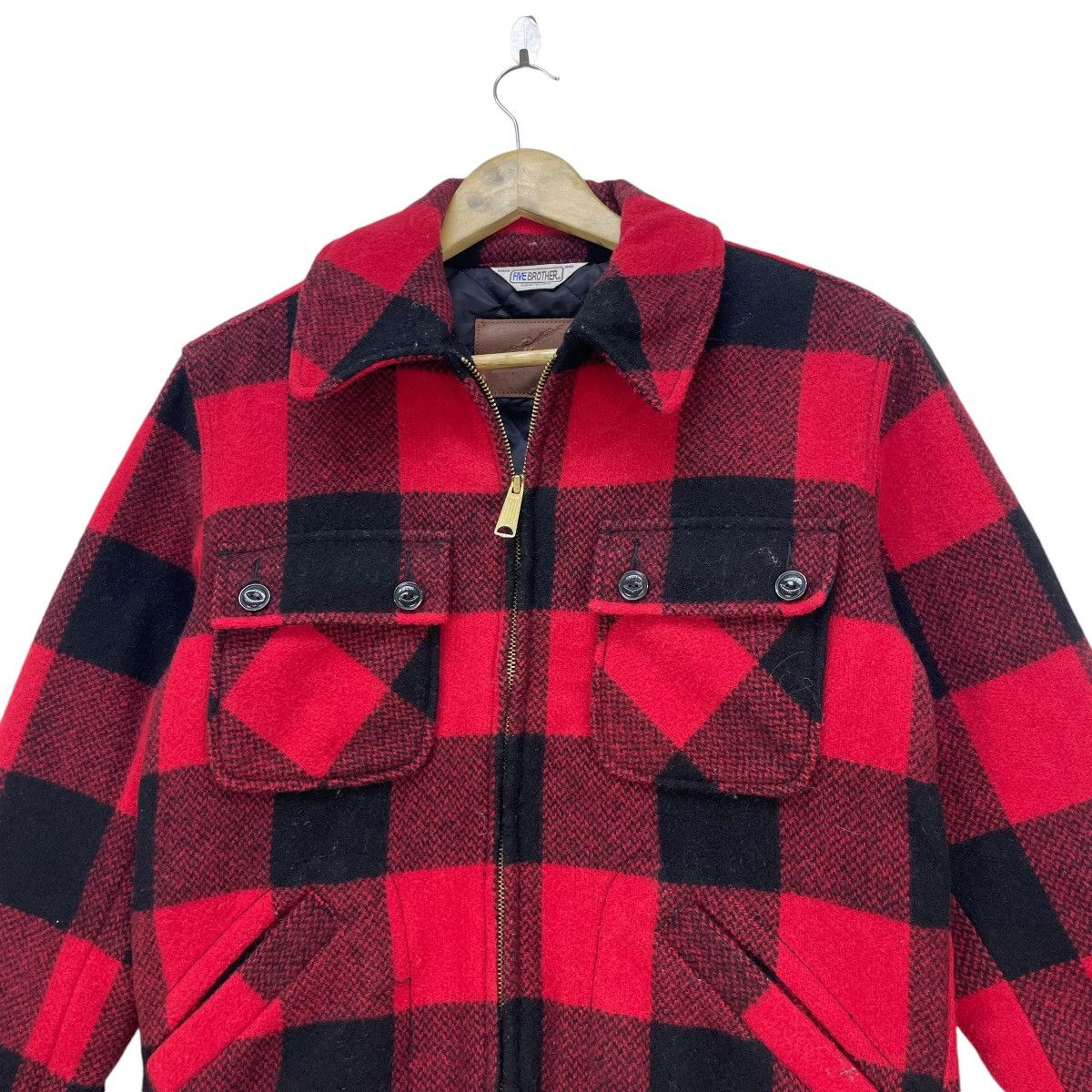 Filson × Vintage 💥VTG 60s Five Brother Sanforized Eye Button Buffalo Plaid Size US S / EU 44-46 / 1 - 3 Thumbnail
