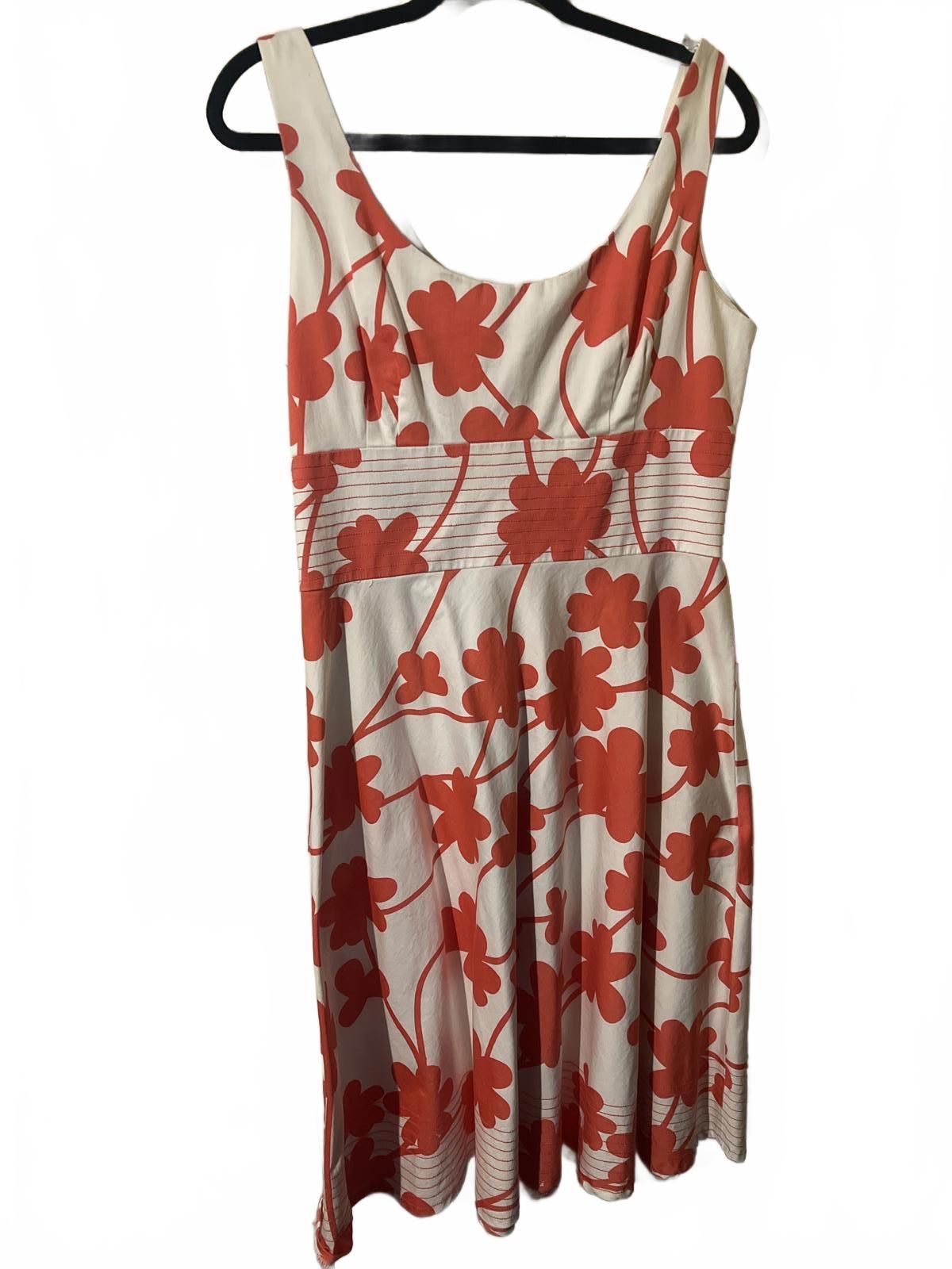 Other Maggy London 12 Women's Casual Dress Orange Floral spring Size XL / US 12-14 / IT 48-50 - 2 Thumbnail