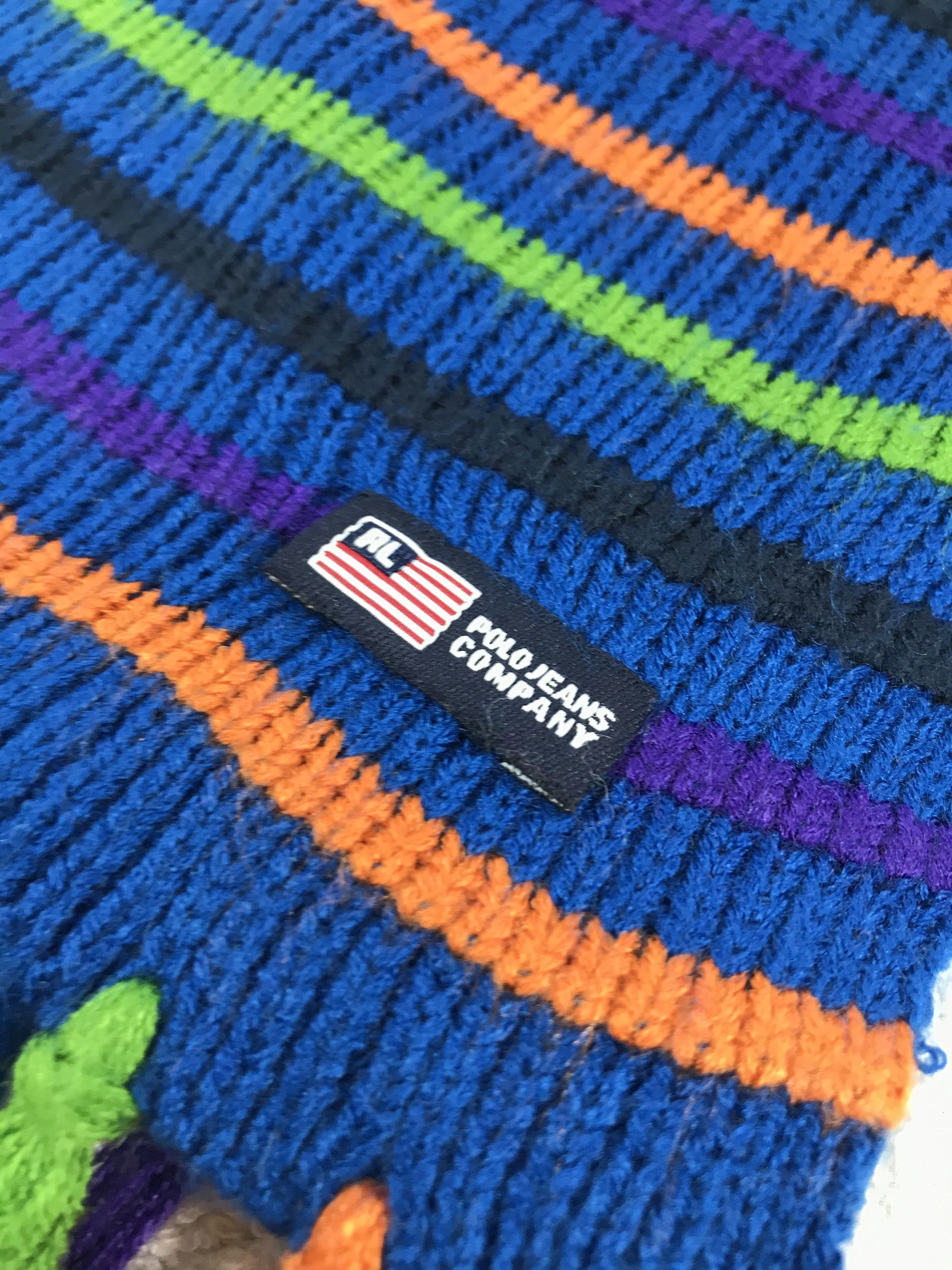 Polo Ralph Lauren × Vintage Polo Ralph Lauren Scarf / Muffler / Neckwear - WW1314 Size ONE SIZE - 4 Thumbnail