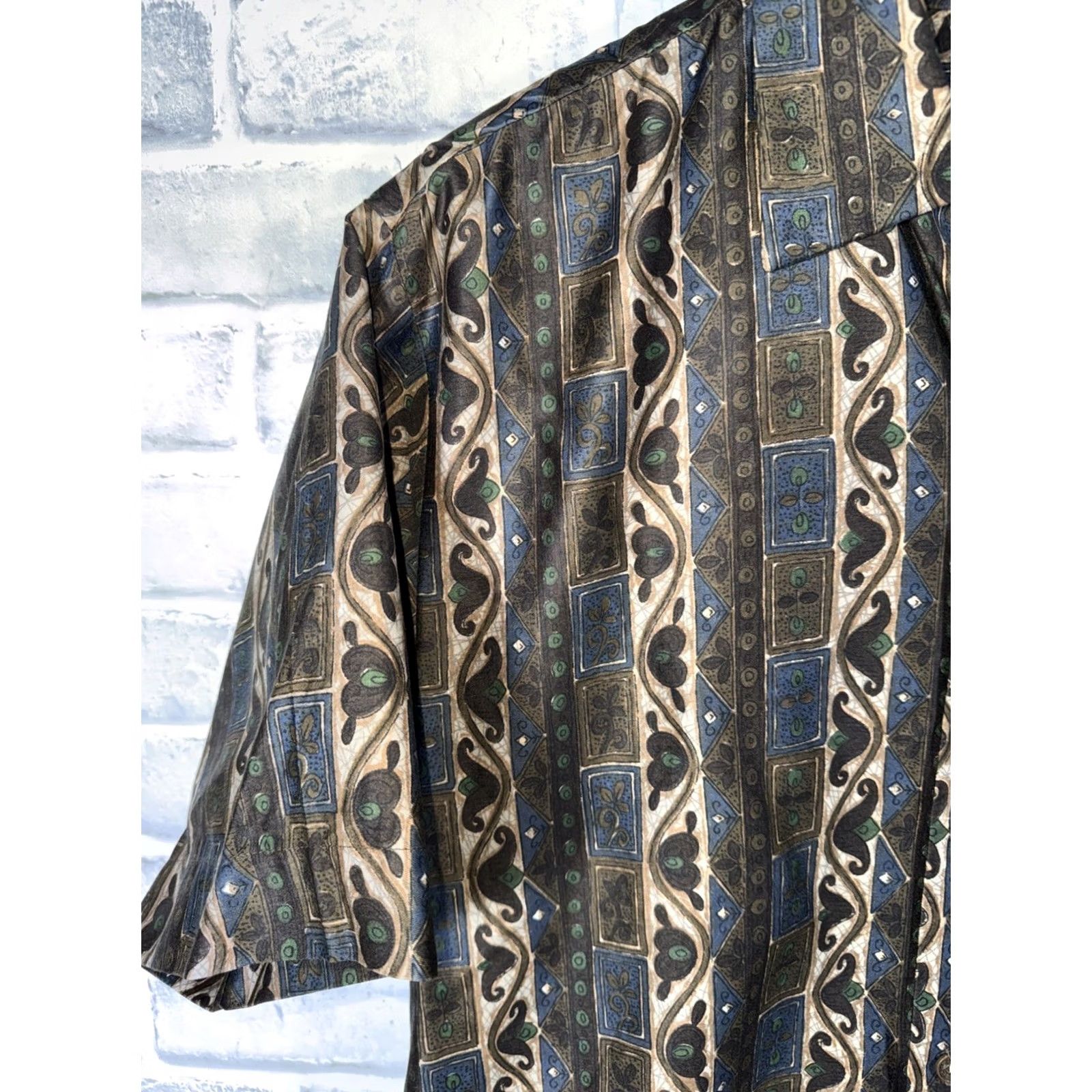 Vintage VTG Andrade Hawaiian Shirt Rare Print Coin Button 1960’s MENS M Size US M / EU 48-50 / 2 - 6 Thumbnail
