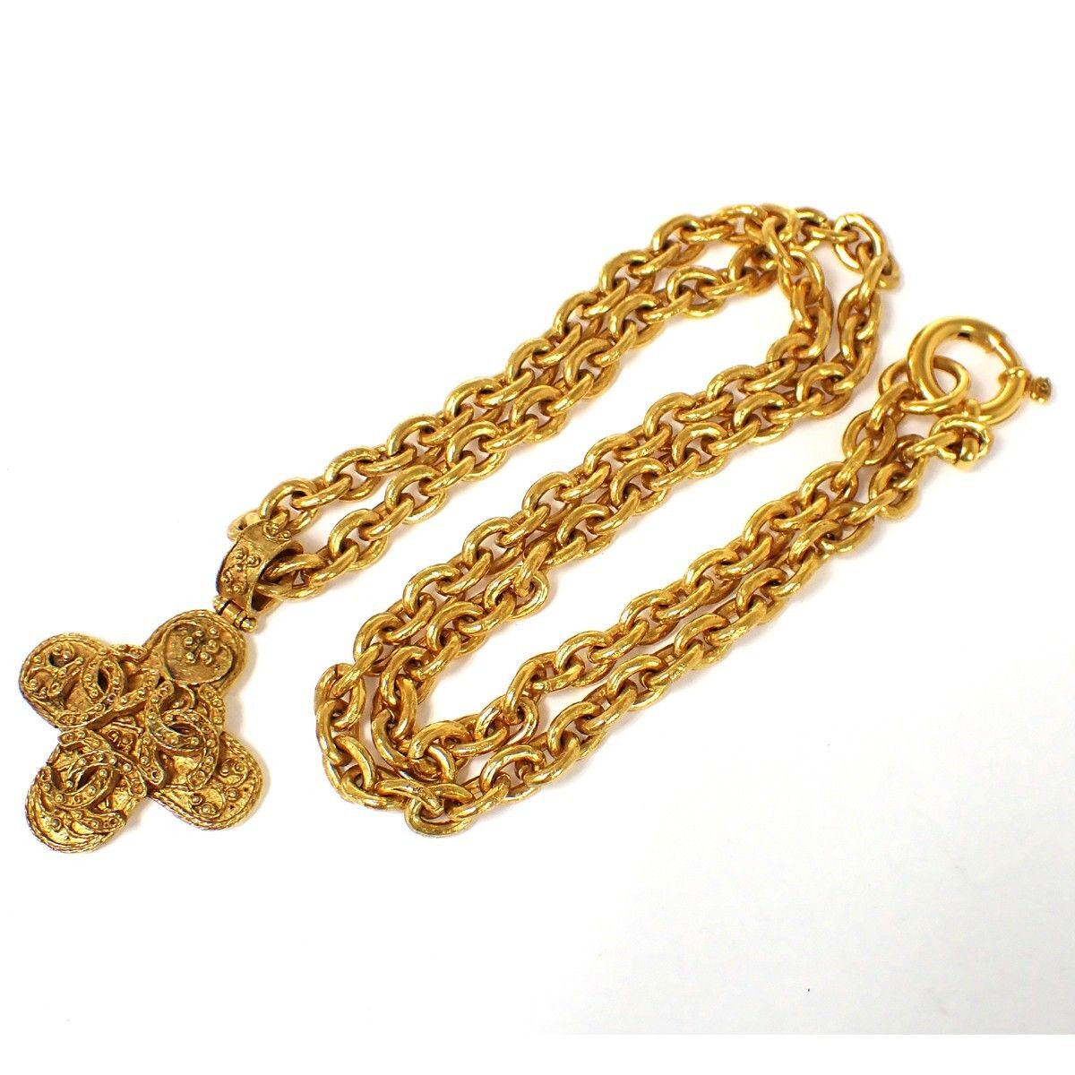 Chanel Chanel Vintage Triple CC Chain Necklace Metal Size ONE SIZE - 1 Thumbnail