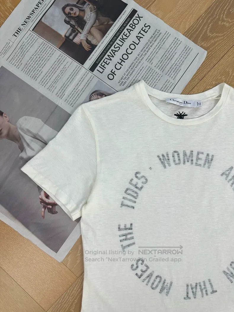 Dior Dior Cotton and linen circle letter casual short-sleeved r Size XS / US 0-2 / IT 36-38 - 6 Thumbnail