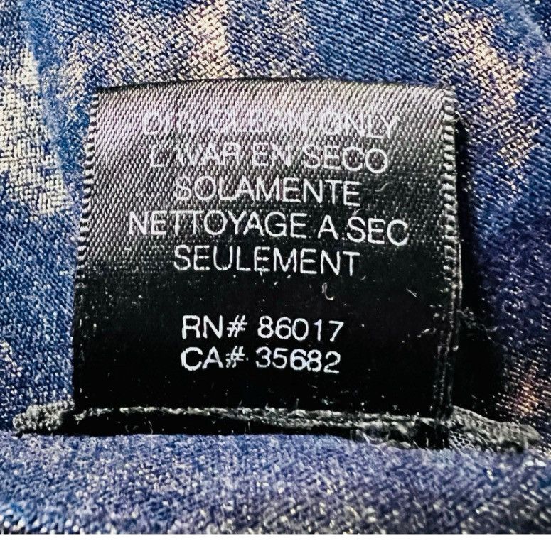 Bebe Bebe Phantom Wash Carmen Tie Dye Indigo & Gold Denim Jeans Size 27" / US 4 / IT 40 - 8 Thumbnail