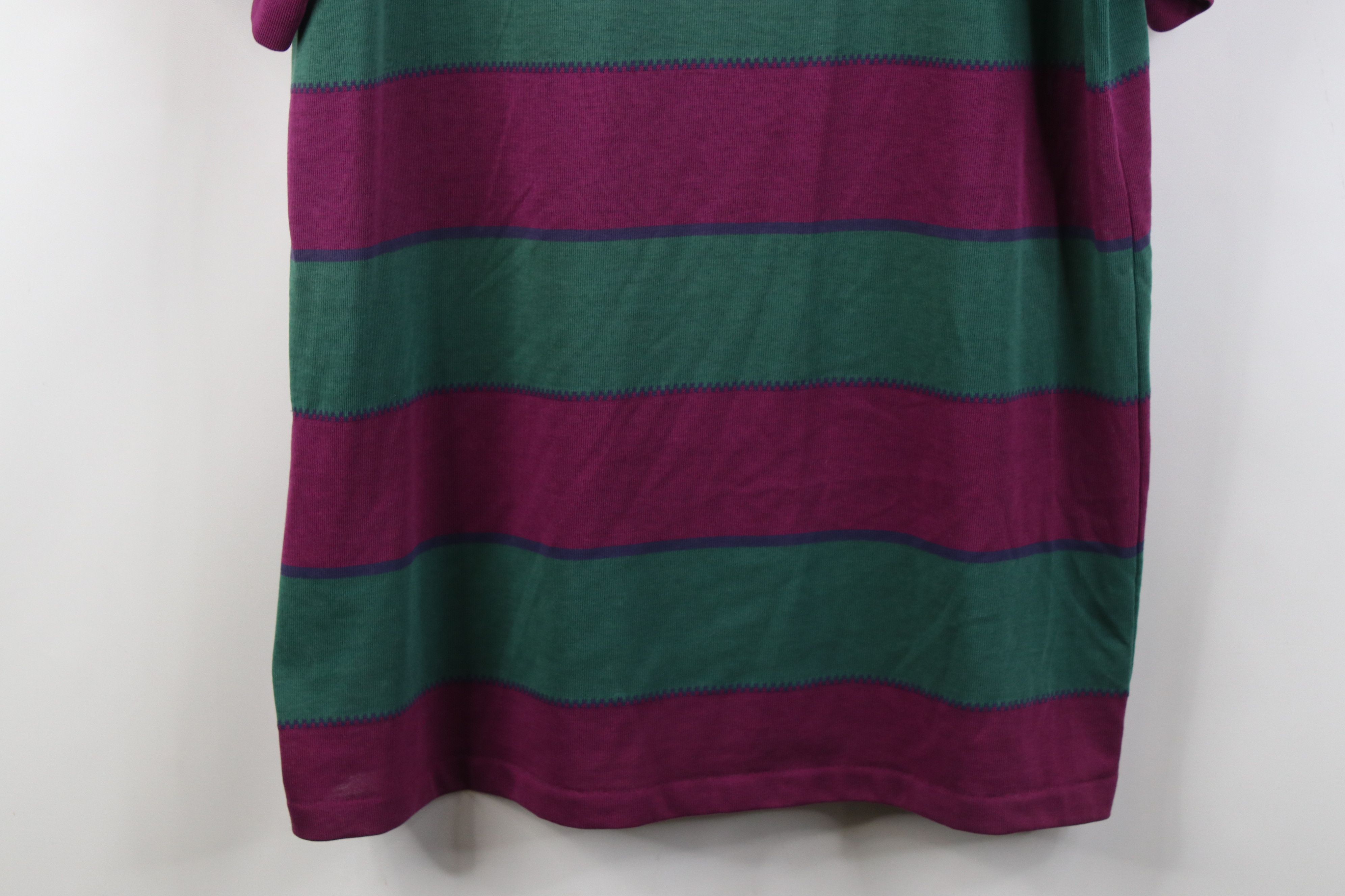 Vintage Vintage 80s 90s Streetwear Knit Striped Golf Polo Shirt USA Size US XL / EU 56 / 4 - 13 Thumbnail