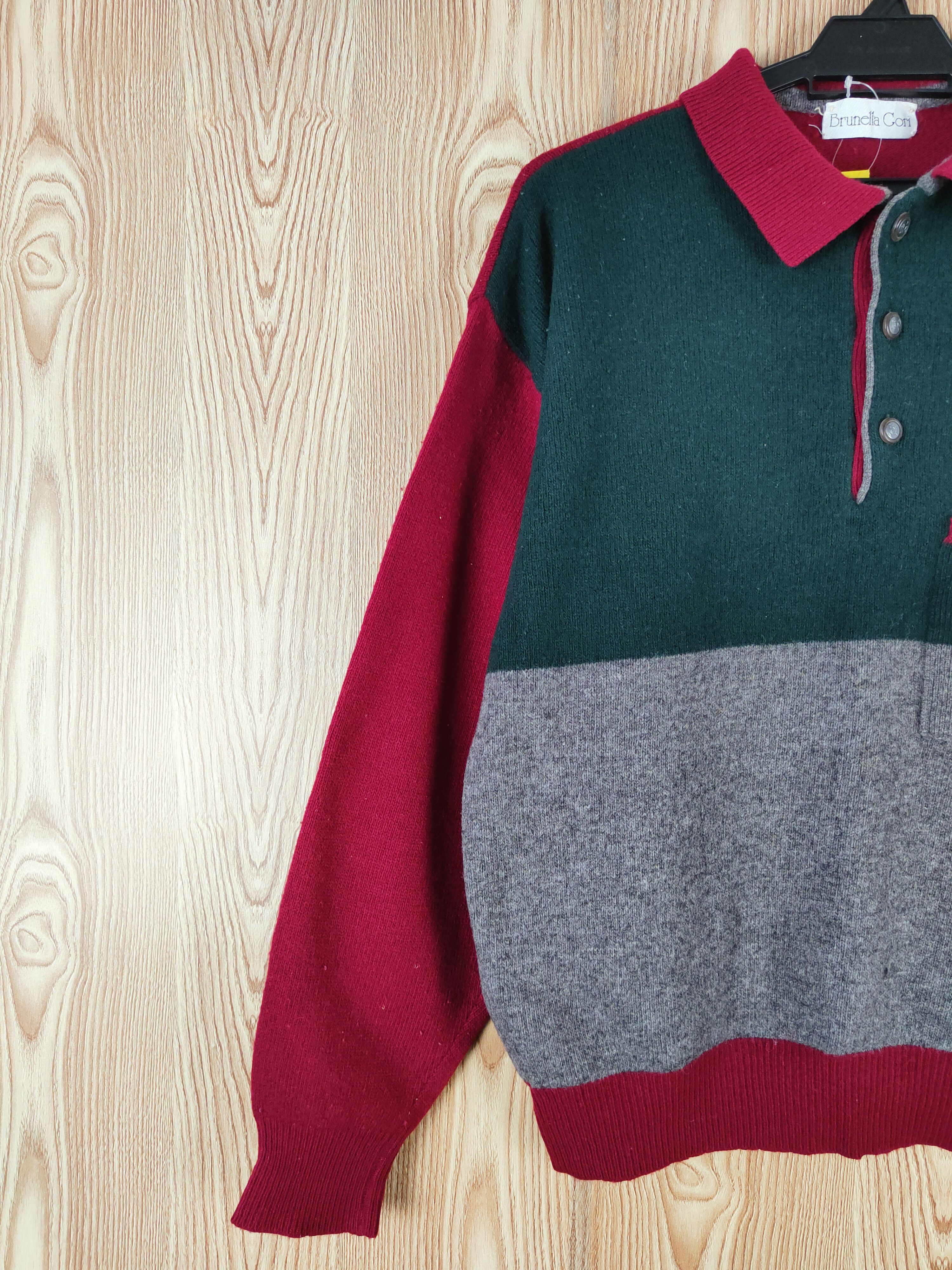 Homespun Knitwear × Vintage Brunella Gori Red Knitwear vintage Sweatshirts #W348 Size US M / EU 48-50 / 2 - 4 Thumbnail